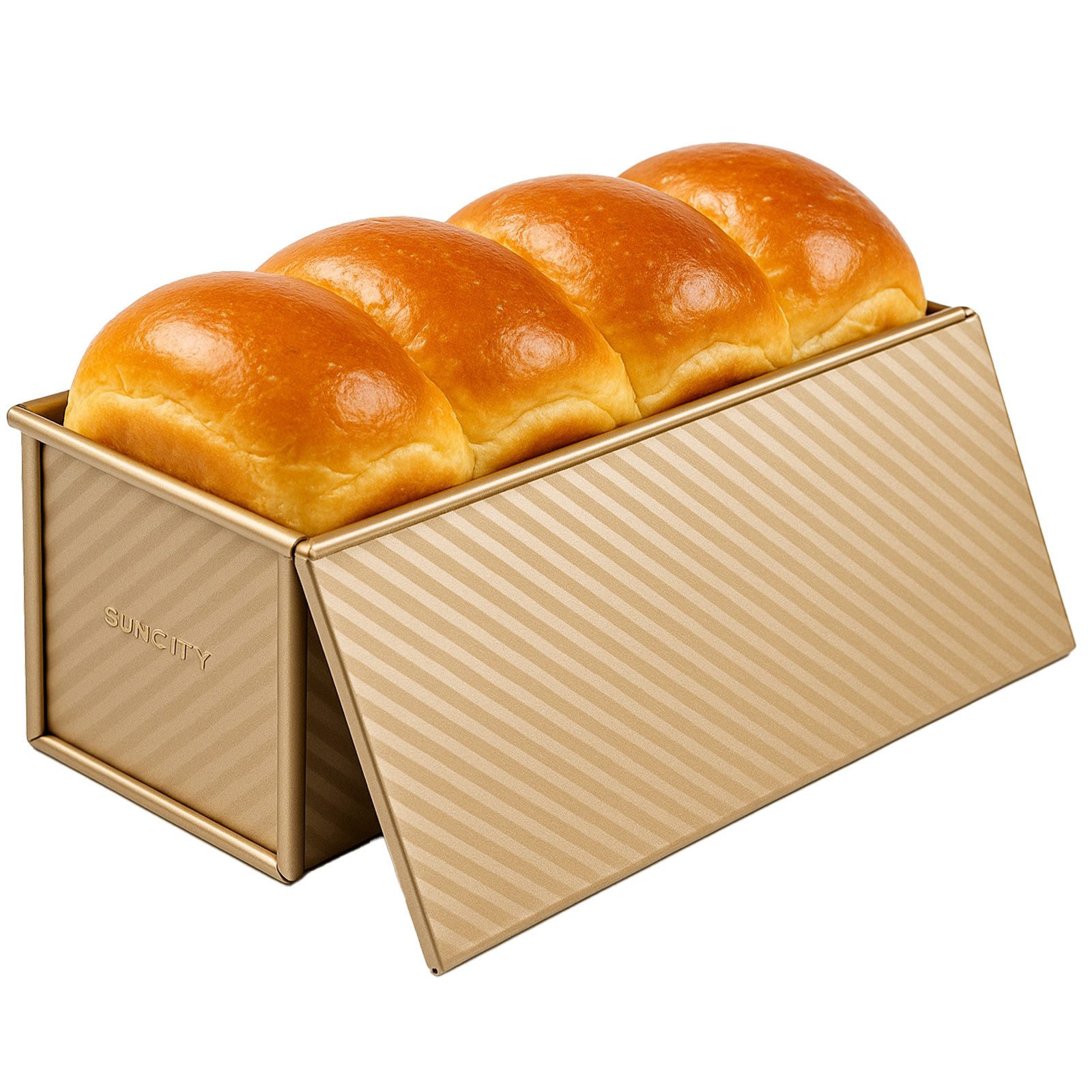 Youyijia Brotbackform Brotbackform mit Deckel Extra Hohe Toastbrot Backform