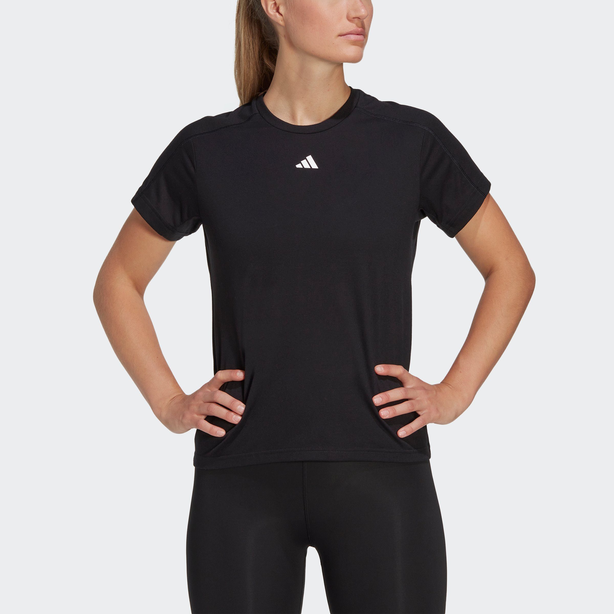 adidas Performance T-Shirt AEROREADY TRAIN ESSENTIALS BRANDING Black MINIMAL