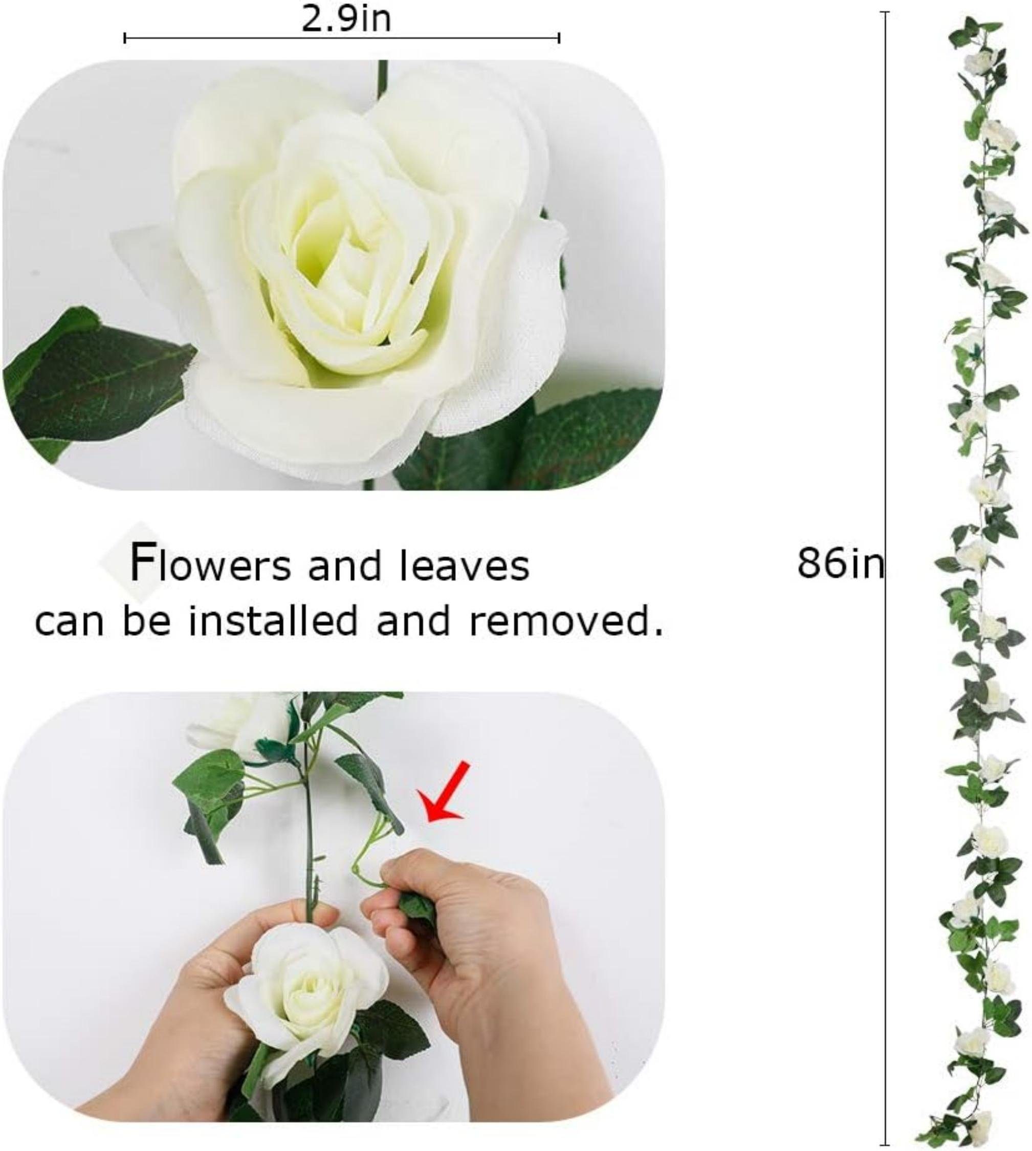 Kunstblumenstrauß osengirlanden künstliche Rosenranken,mit grünen Pflanzen, günstig online kaufen