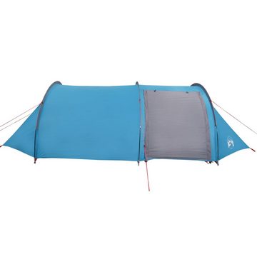 vidaXL Vorzelt Campingzelt 4 Personen Blau 405x170x106 cm 185T Taft