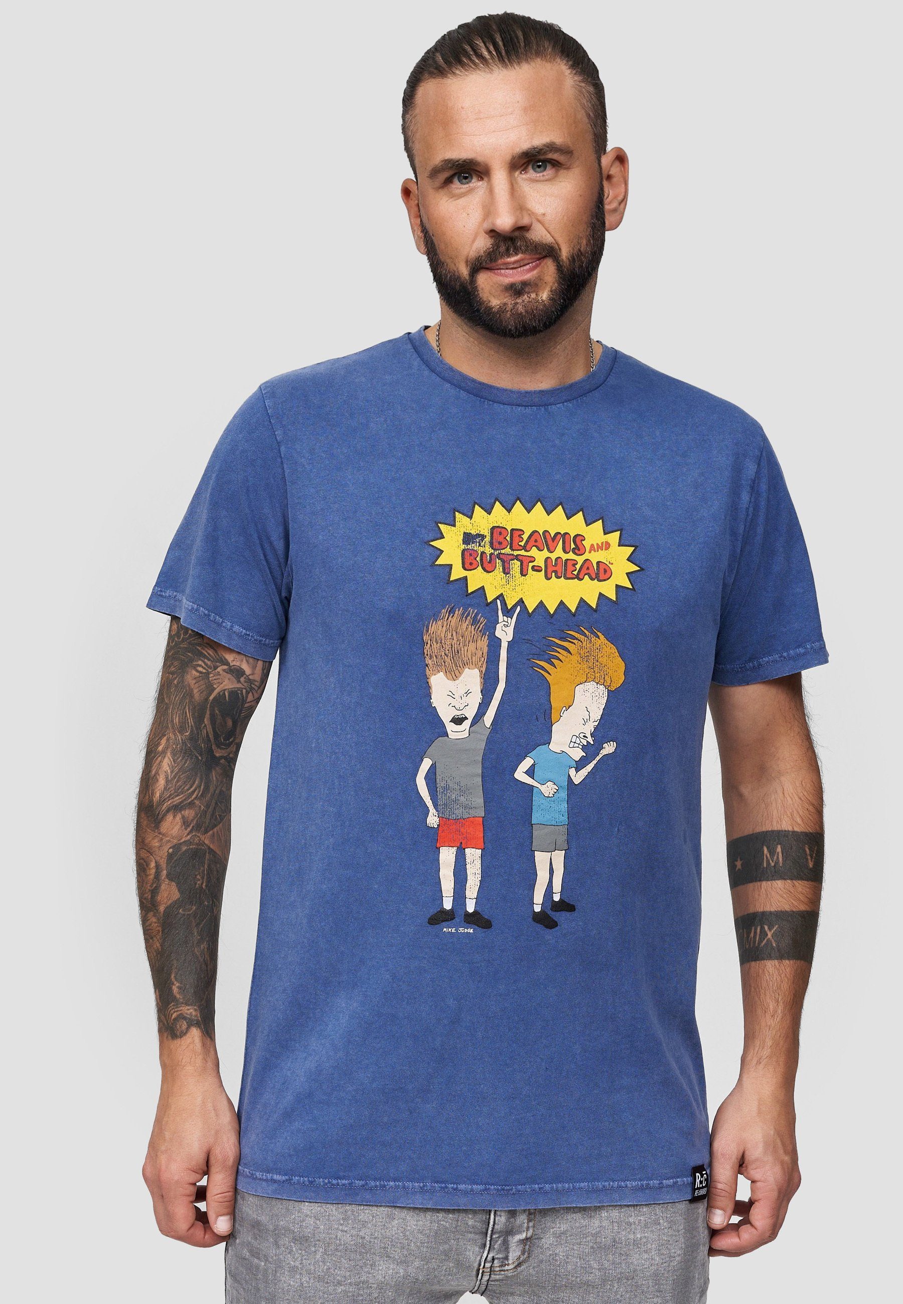 Recovered T-Shirt Beavis And Butthead Rock GOTS zertifizierte Bio-Baumwolle