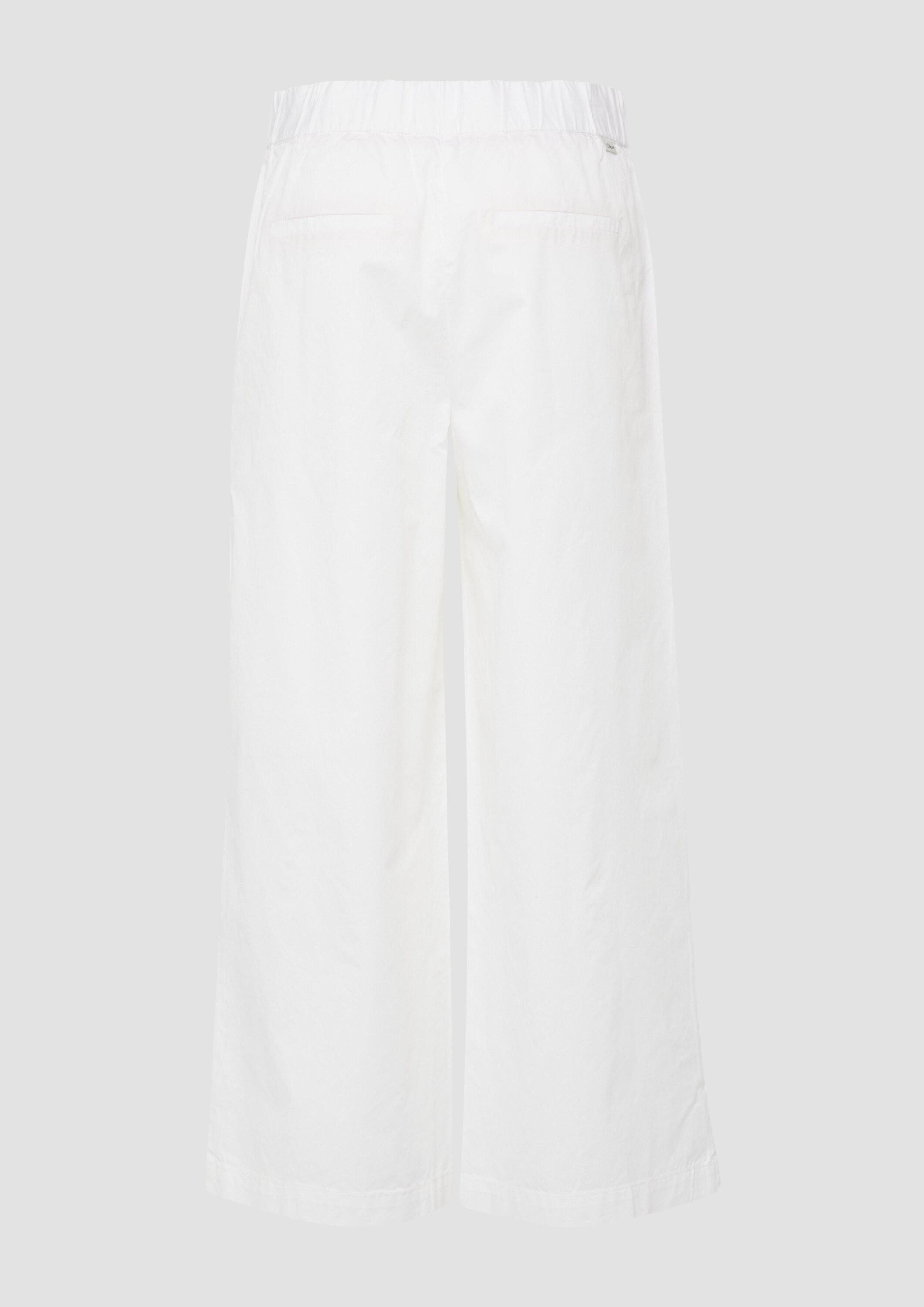 s.Oliver Culotte Hose Wide-Leg-Culotte aus Twill