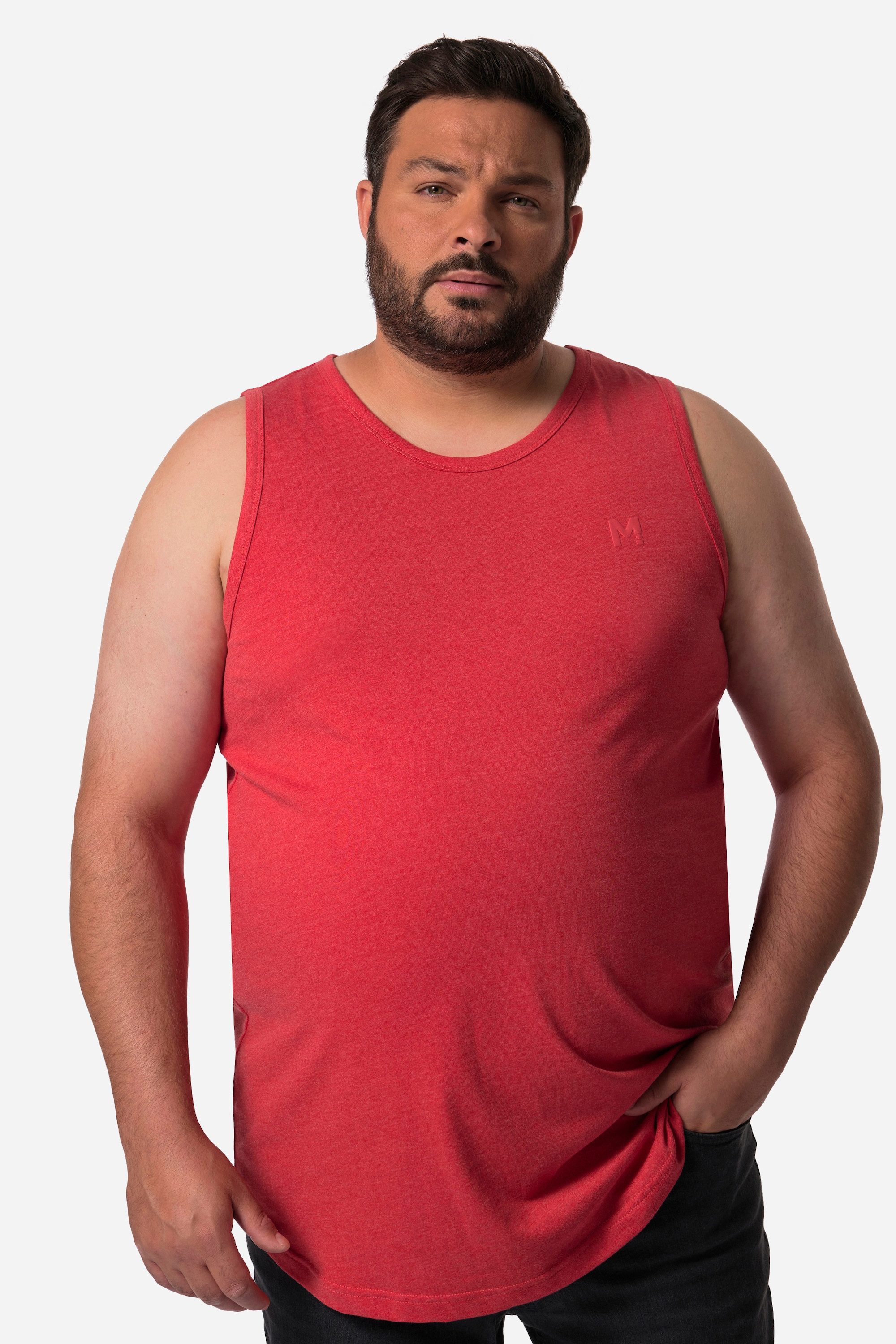 Men Plus T-Shirt Tanktop Basic Rundhals günstig online kaufen