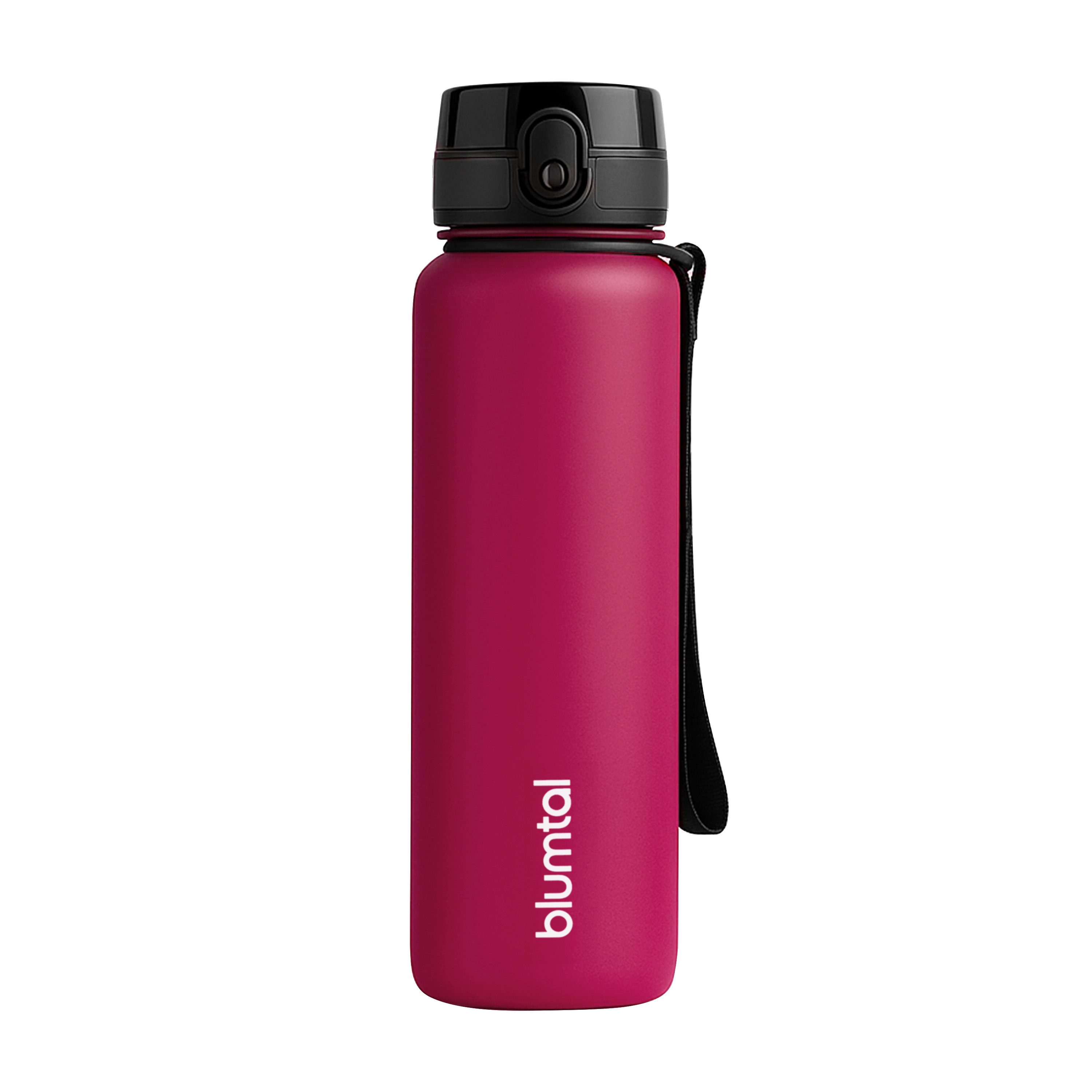 Blumtal Trinkflasche auslaufsichere Trinkflasche Sport + 1-Klick-Verschluss, BPA-freie Wasserflasche mit Sieb - spülmaschinenfest