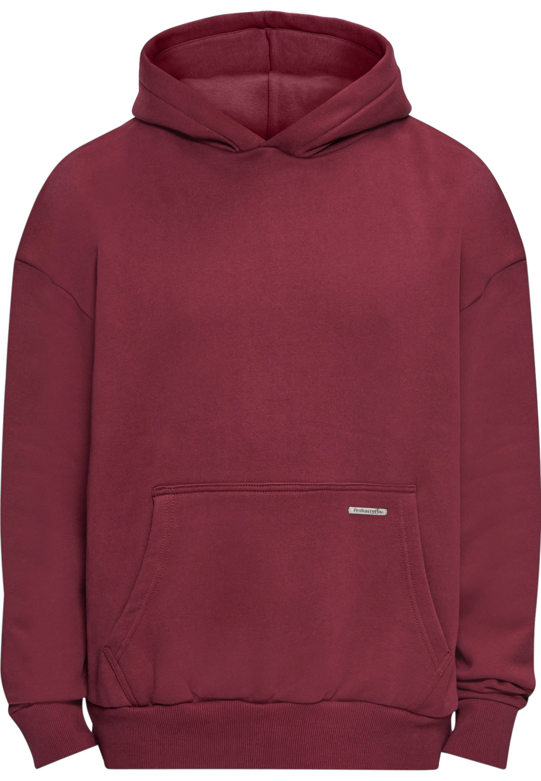 Kapuzenpullover Dropsize Herren Dropsize Bazix Republiq SUPER HEAVY BLANK HOODIE
