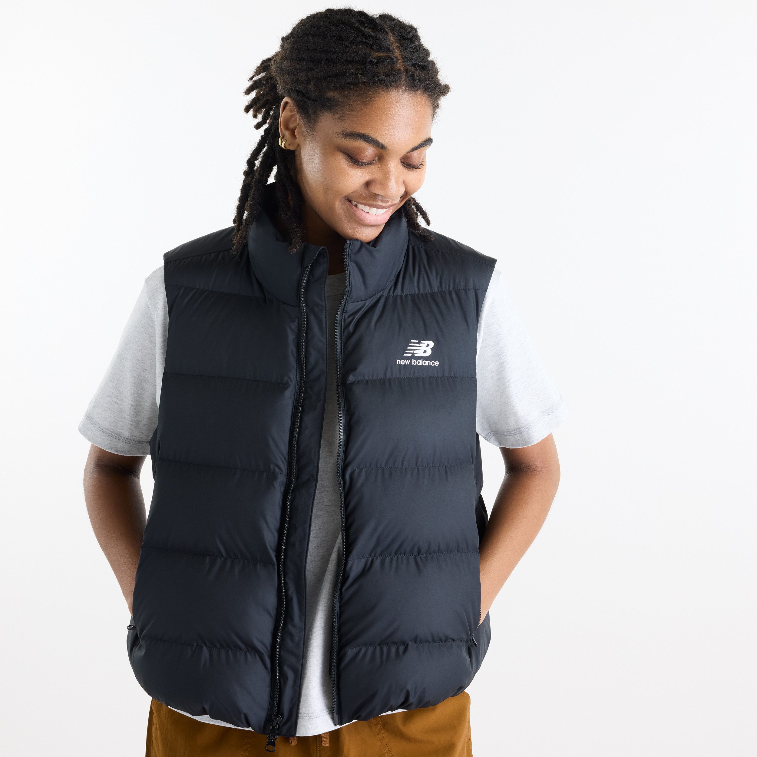 New Balance Steppweste BOSTON PUFFER VEST für Erwachsene, mit leichter Wattierung, aus Polyester