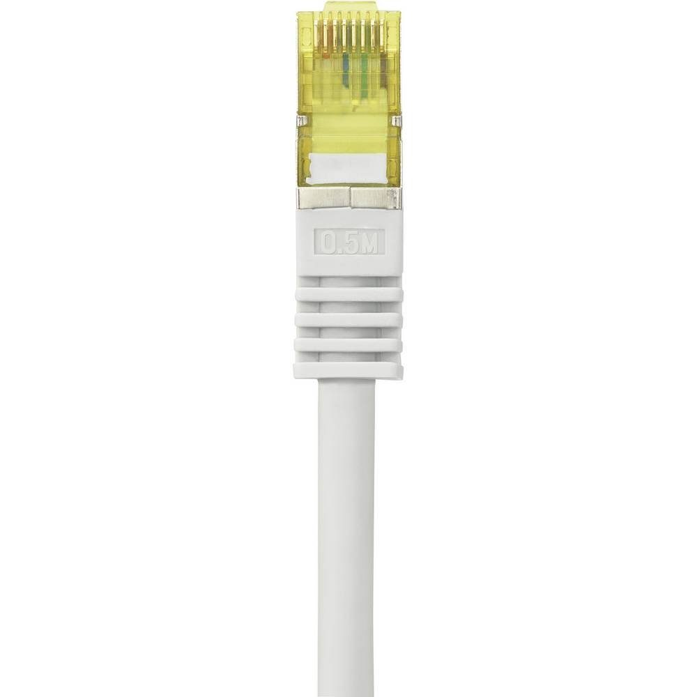 Renkforce CAT6A (mit (0.50 cm) CAT7 LAN-Kabel, 0.5 Netzwerkkabel Rohkabel) S/FTP