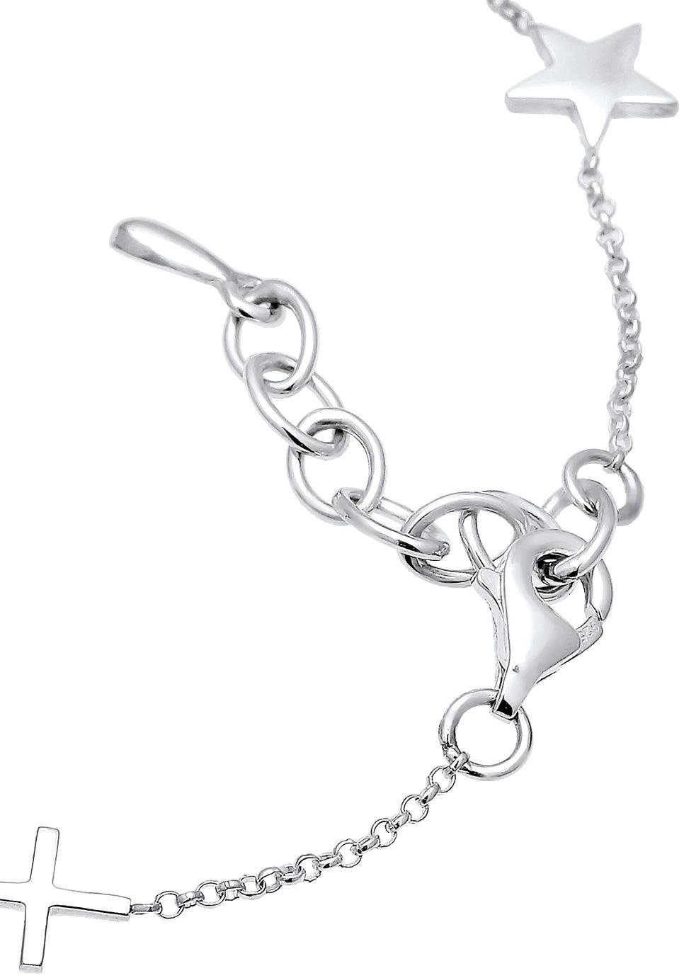 Elli Armband Herz Silber Anker 0201951617 Infinity-Unendlichkeitsschleife Kreuz Stern,