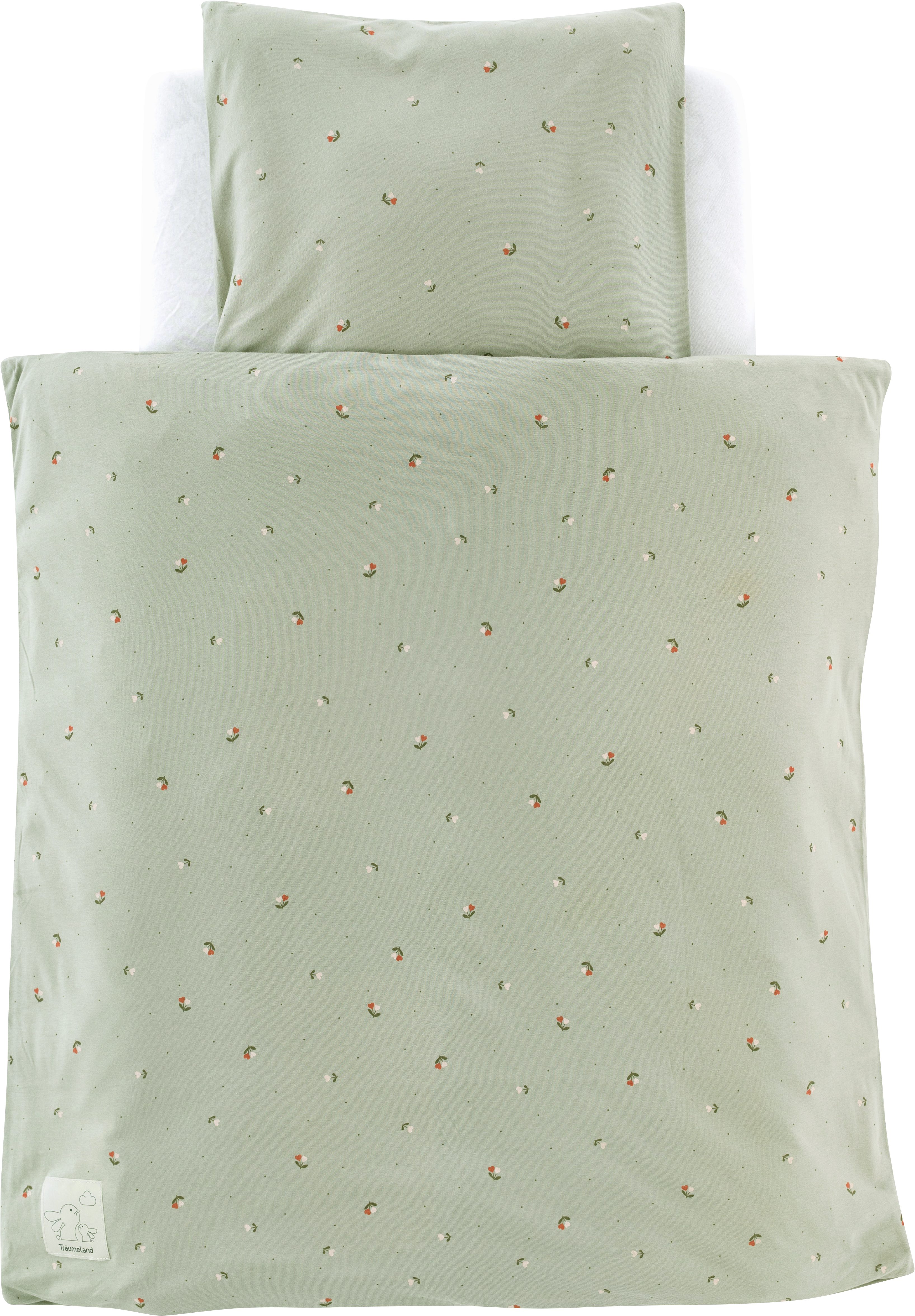Träumeland Babybettwäsche Jersey Fiore, Jersey, 2 teilig, Blumen allover