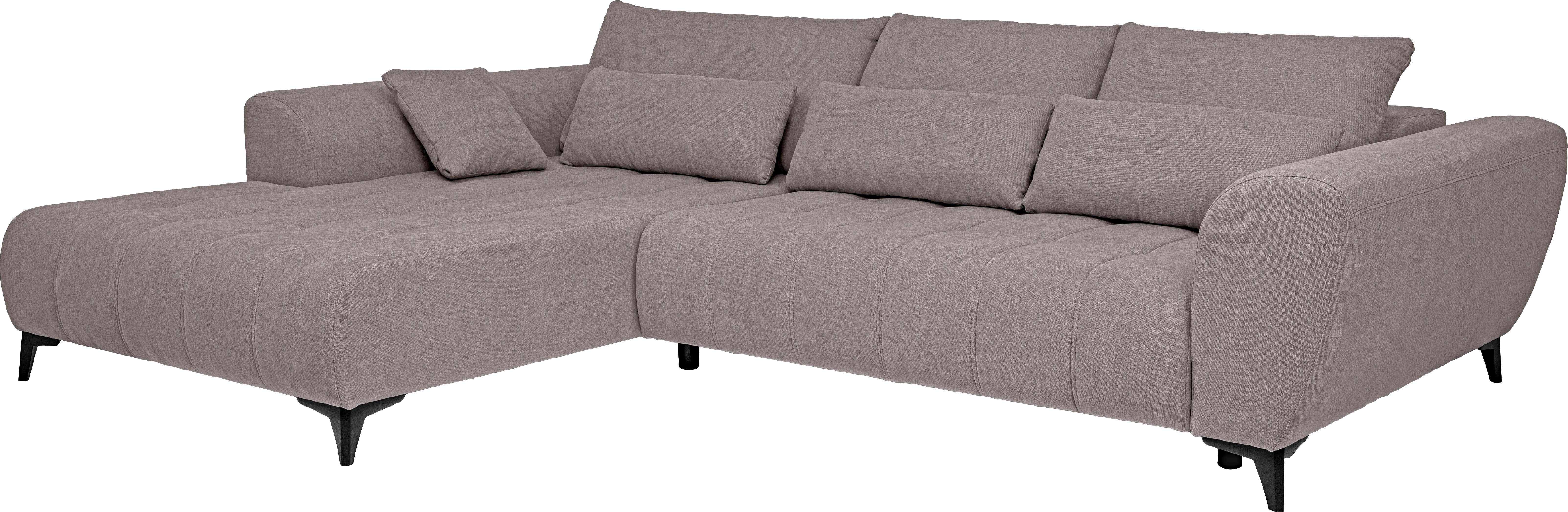 WERK2 Ecksofa Garay inkl. elektr. Sitztiefenverstellung, bodenfrei, viel Platz, Luxus-Microfaser, L-Form, XXL, elektrische Sitztiefenverstellung – Bild 4 von 5