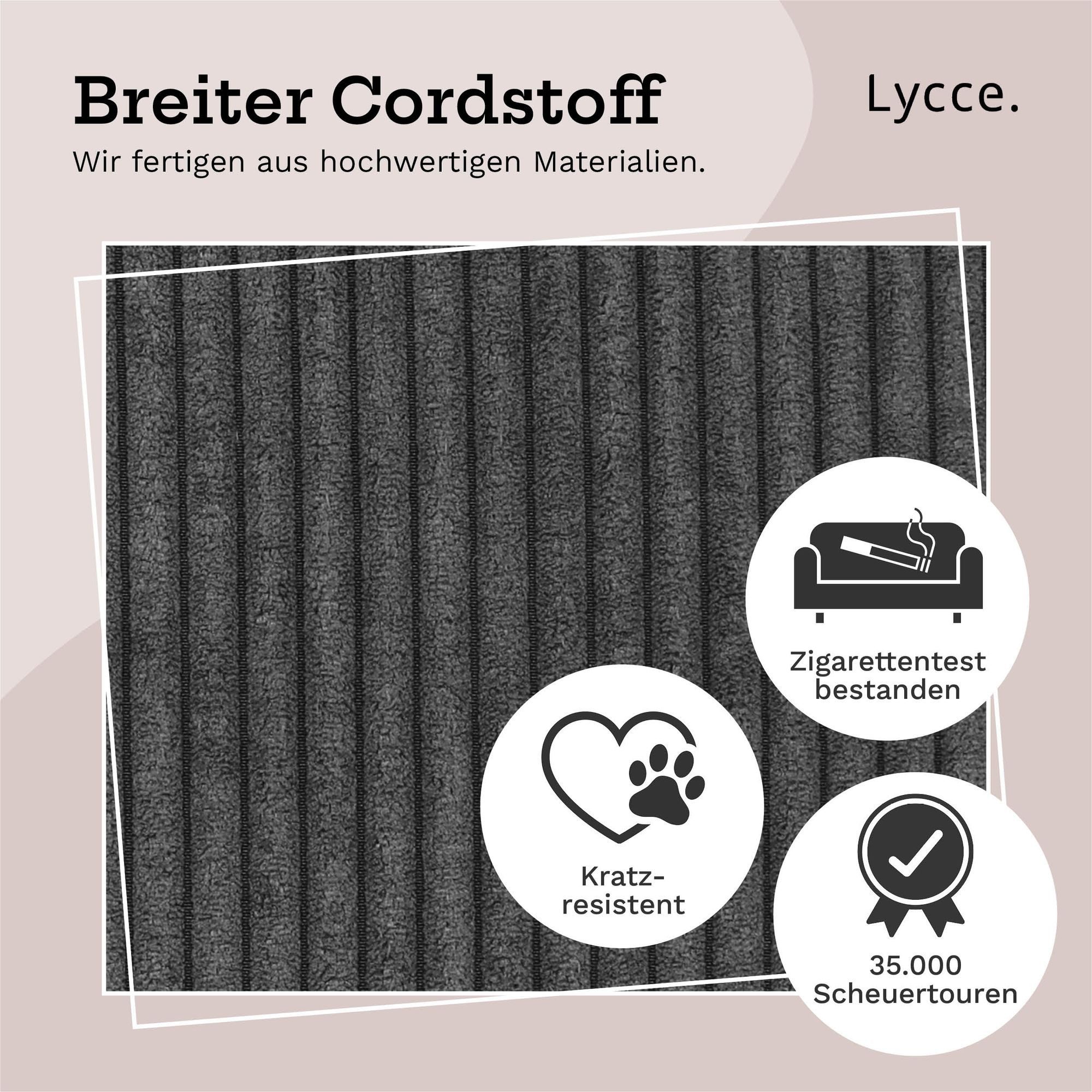 Lycce Wäschekorb Lycce Wäschekorb Cord – faltbar, waschbar & perfekt für Nischen – Bild 5 von 5