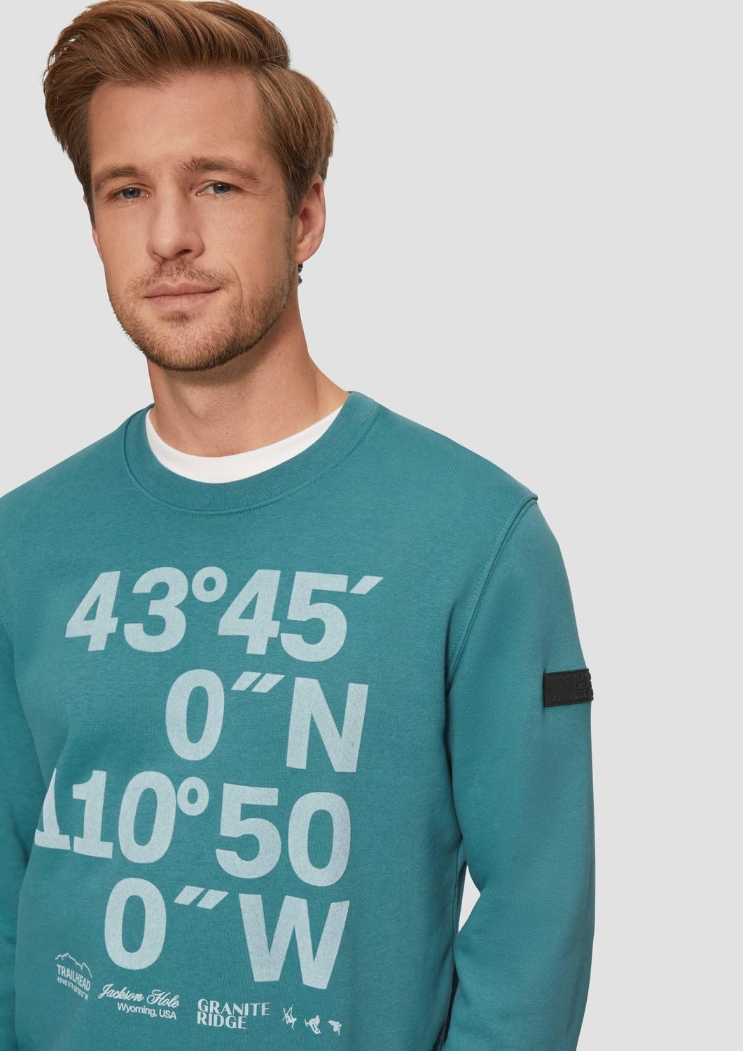 s.Oliver Sweatshirt Sweatshirt (1-tlg) Rundhals, Langarm, Logo, Rippbündche günstig online kaufen