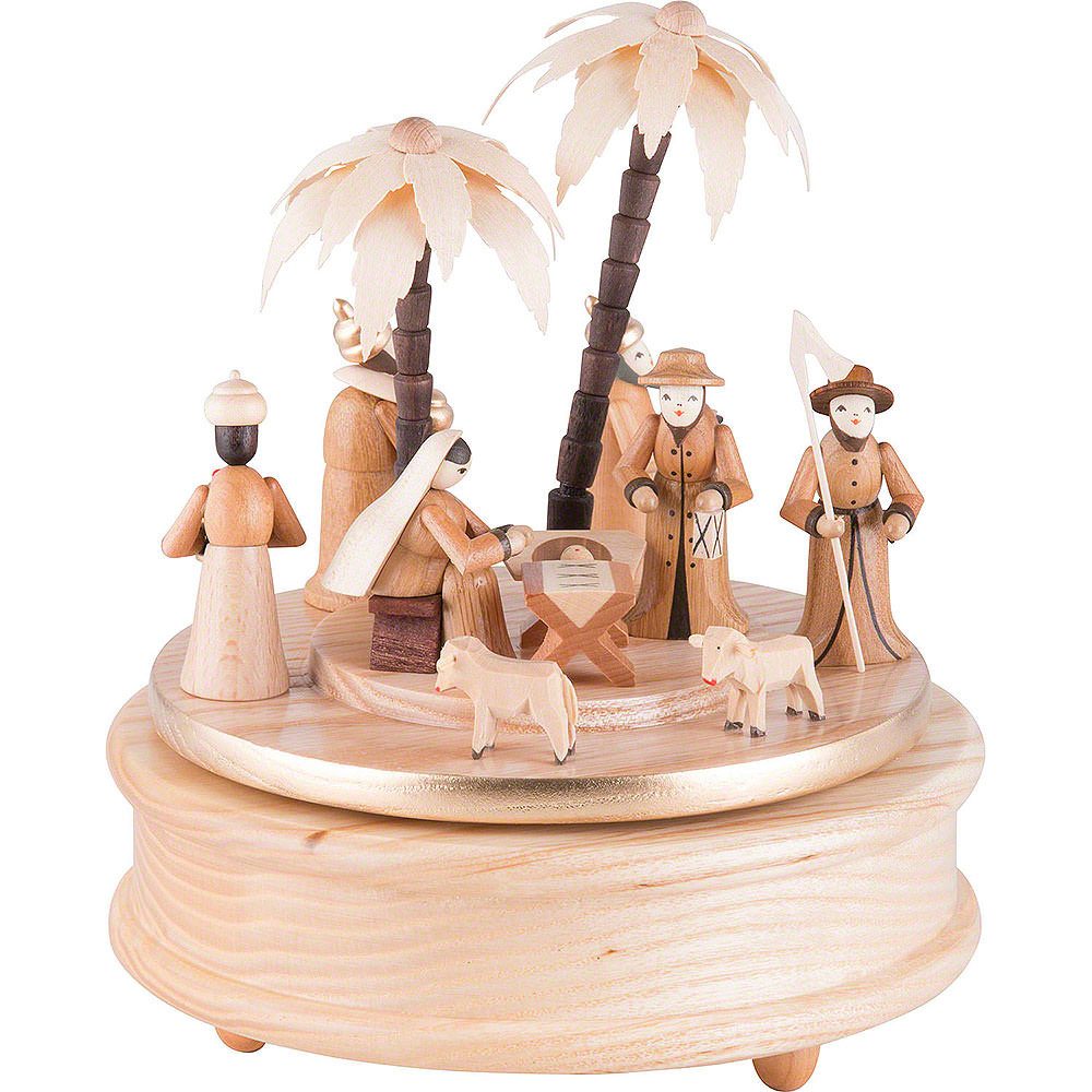 Seiffener Kunsthandwerk Theo Lorenz Dekofigur Spieldose Die Geburt (17cm) von Theo Lorenz Kunsthandwerk