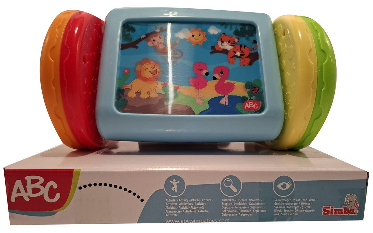 SIMBA Greifspielzeug Simba ABC Rollender Spiegel farbenfrohes Babyspielzeug mit Spiegel