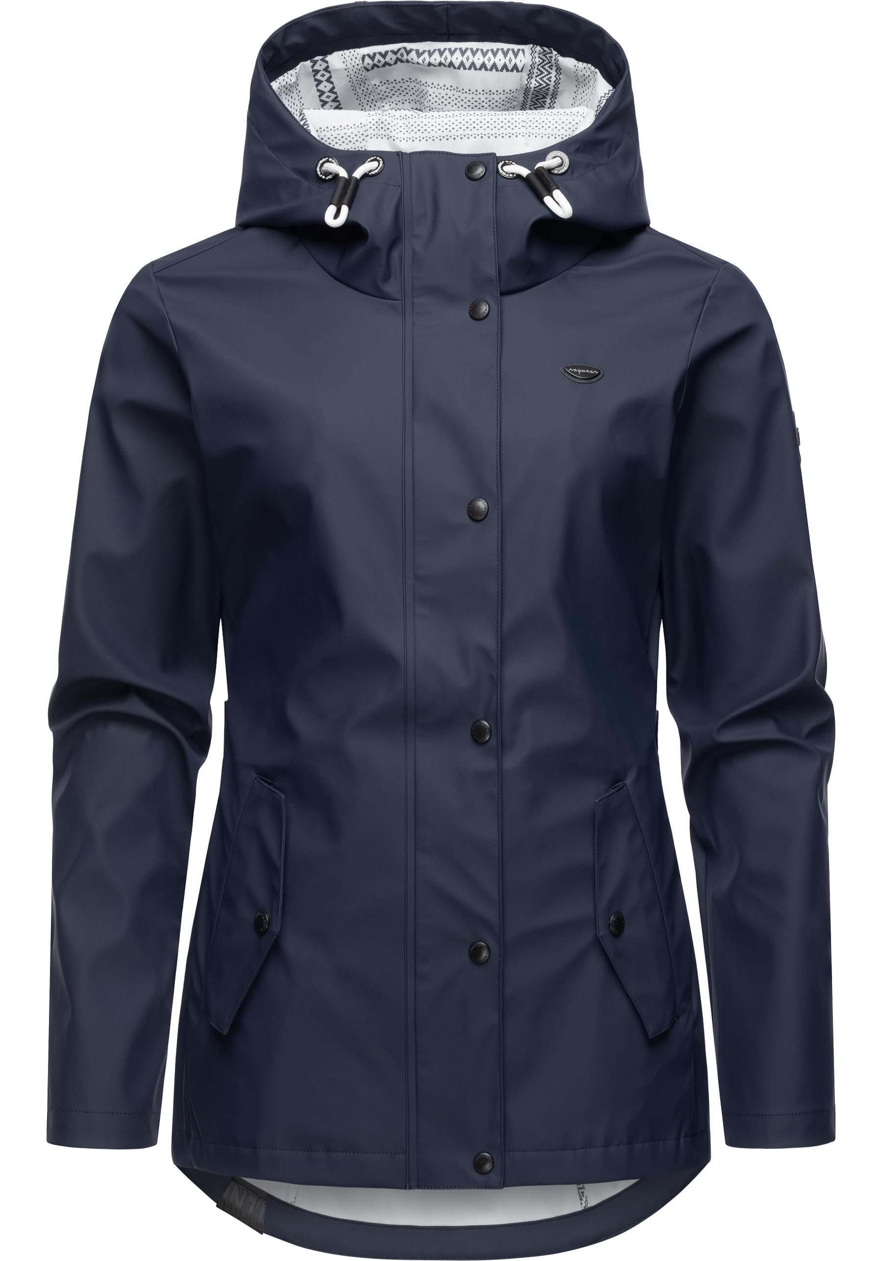 Ragwear Regenjacke YM-Marge stylische Übergangsjacke mit großer Kapuze – Bild 4 von 5