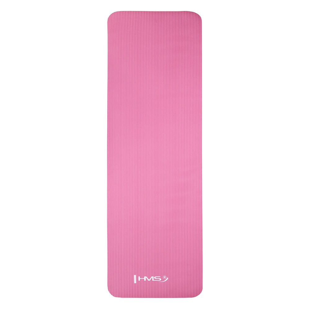 HMS Yogamatte Gymnastikmatte Fitnessmatte Sportmatte (Spar-Set, 1-St., 183 x 61 x 1 cm weich), 12 mm NBR, rutschfest, Tragegurt, nur 0,9 kg