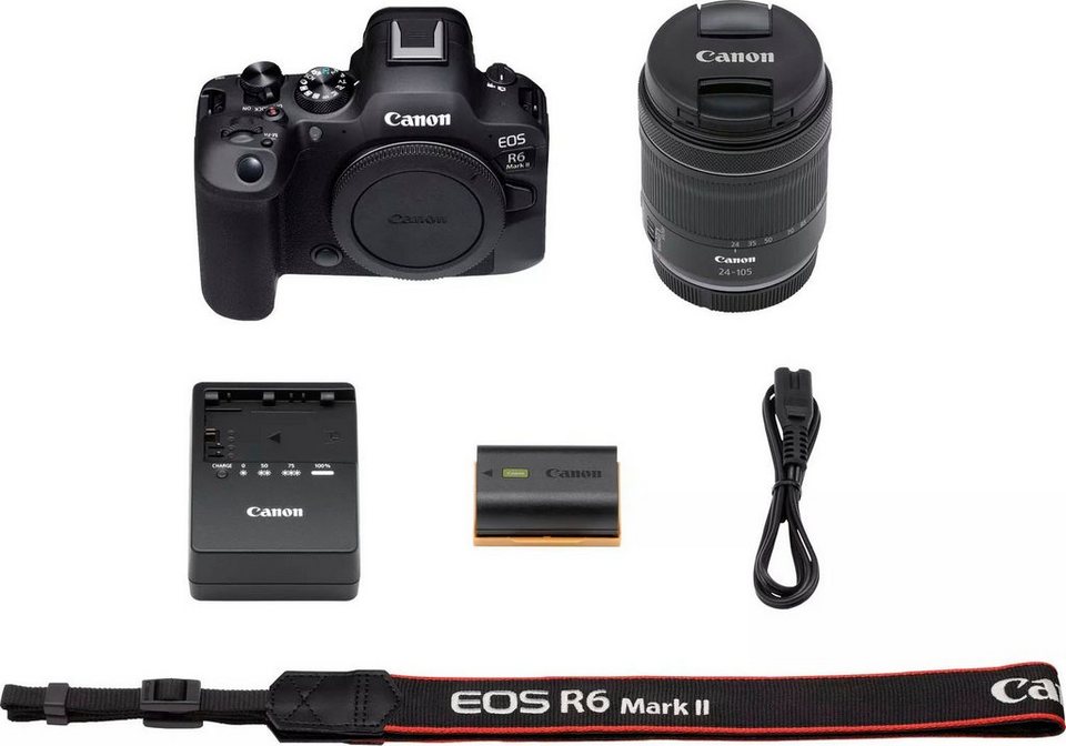 Canon EOS R6 Mark II Systemkamera (RF 24-105mm F4-7.1 IS STM, 24,2 MP,