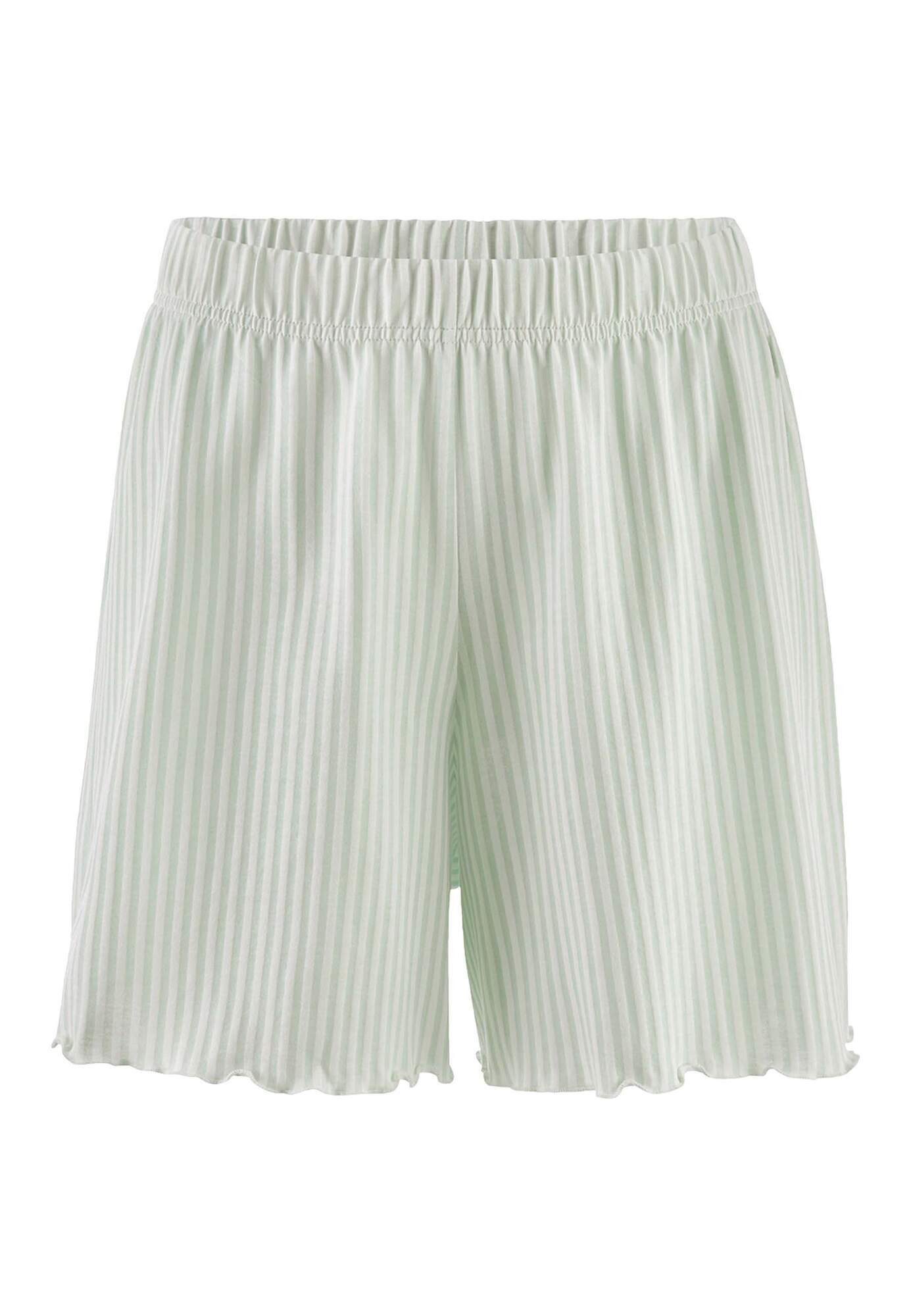 Hessnatur Pyjamahose SOFT FLOWER aus reiner Bio-Baumwolle (1-tlg)