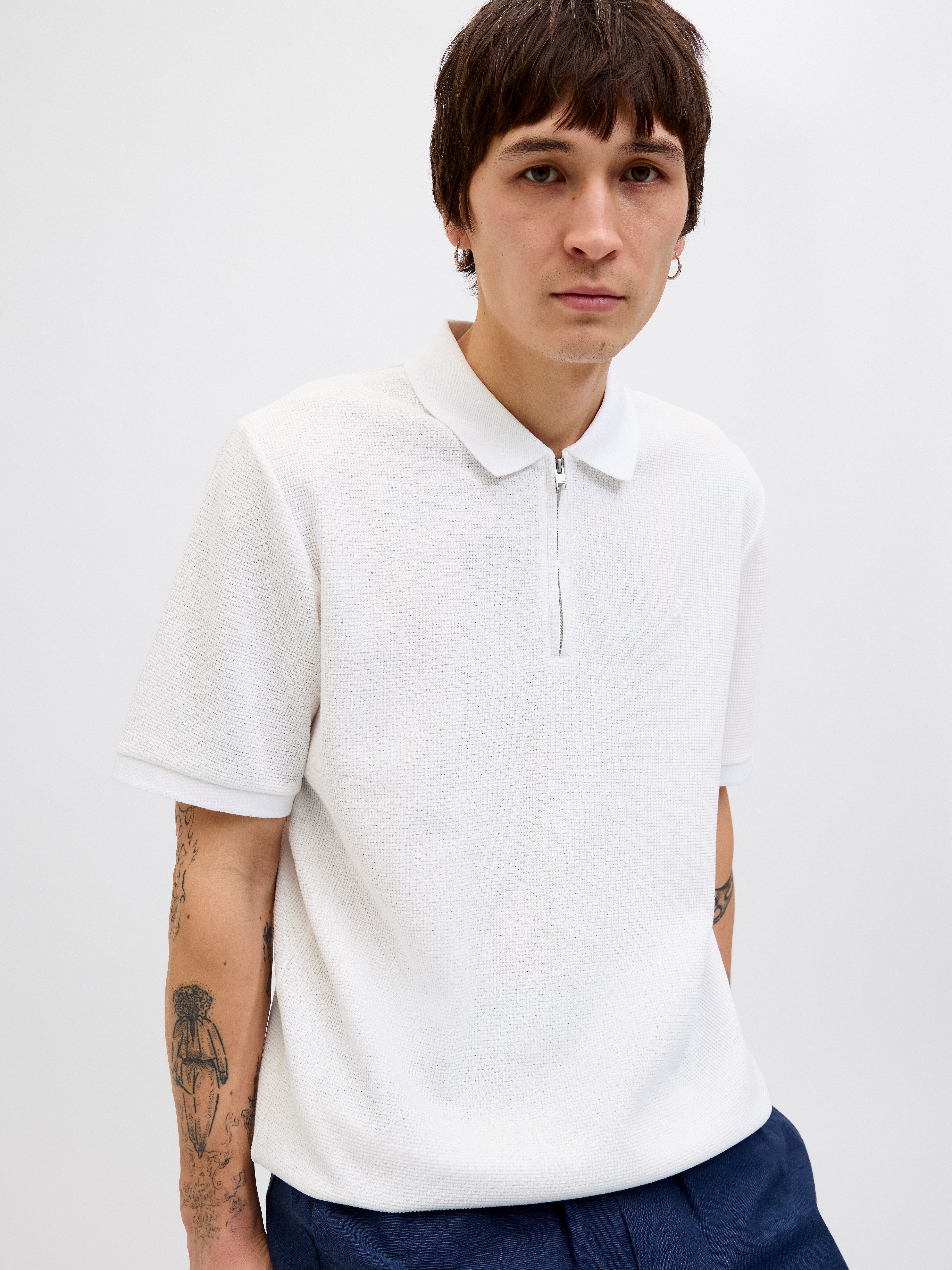 Jack & Jones Poloshirt JJEAUSTIN ZIP POLO SS NOOS mit Polokragen günstig online kaufen