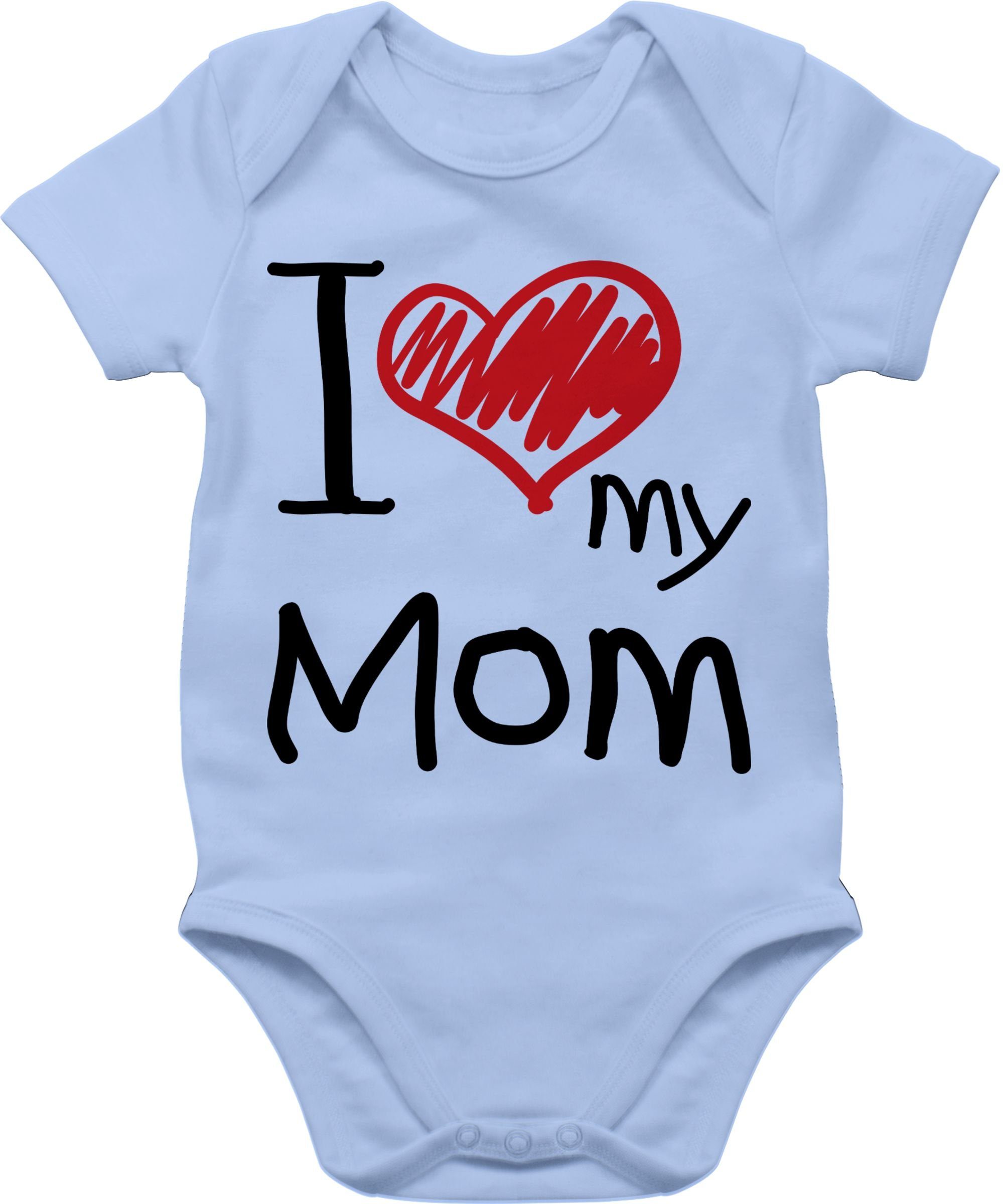 Shirtbody I love my Mom schwarz