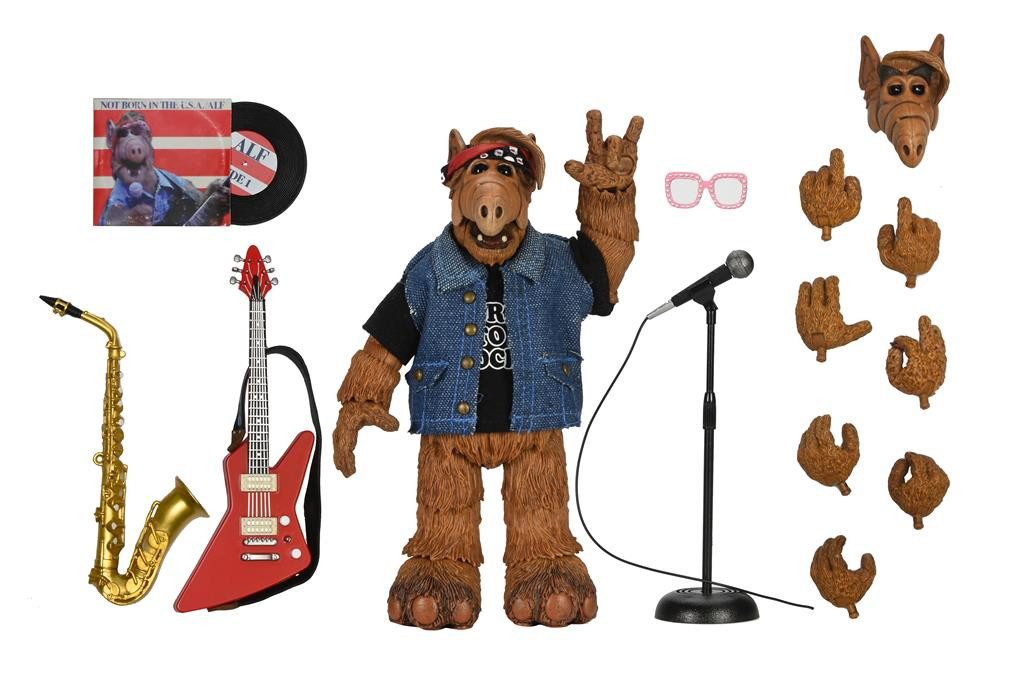 NECA Actionfigur Alf  7 Scale  Ultimate Born to Rock Alf