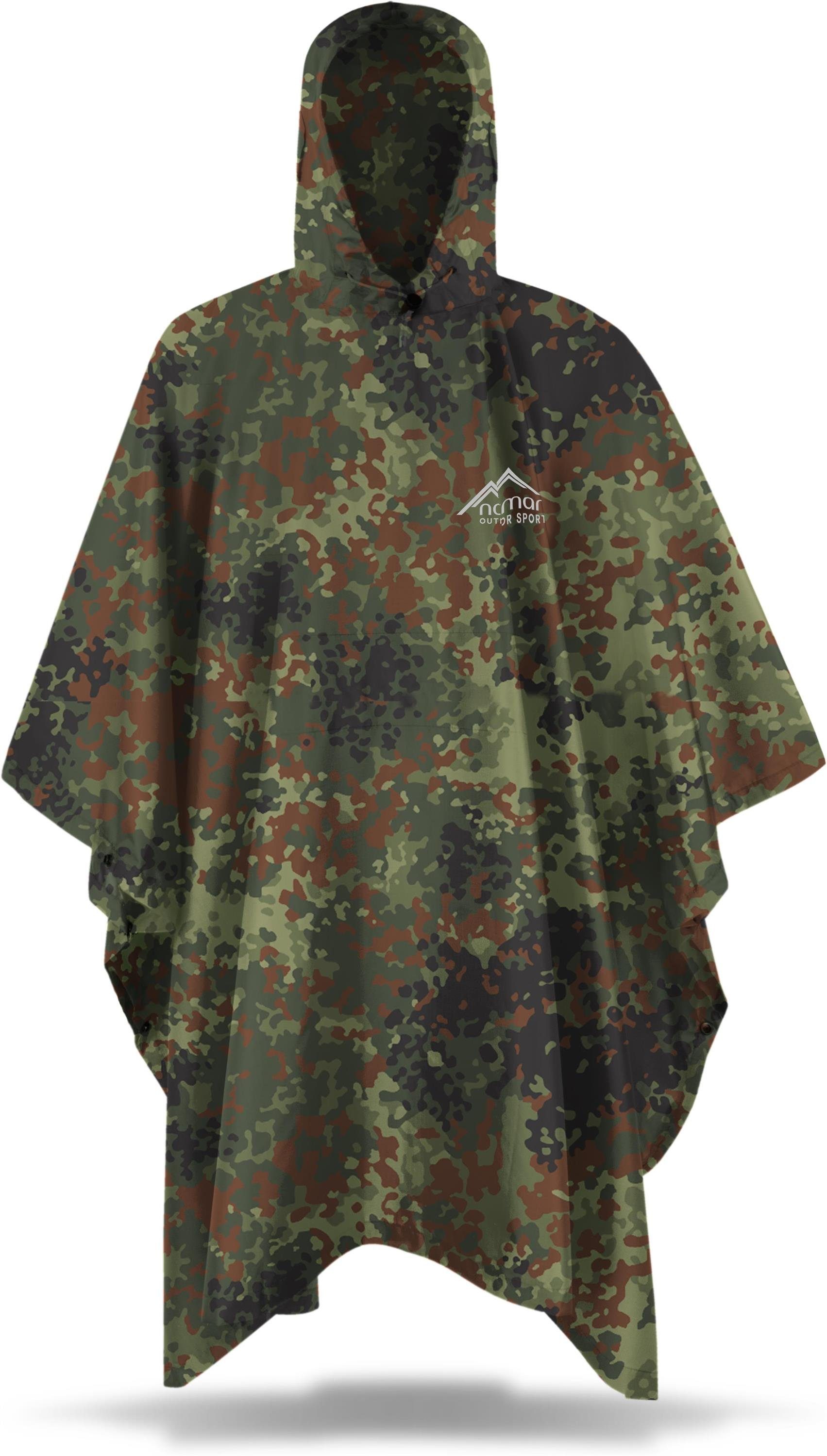 normani Regenponcho Ripstop Regenponcho Derry Wasserdichtes Regencape - Wassersäule: 6.000 mm – Bild 2 von 5