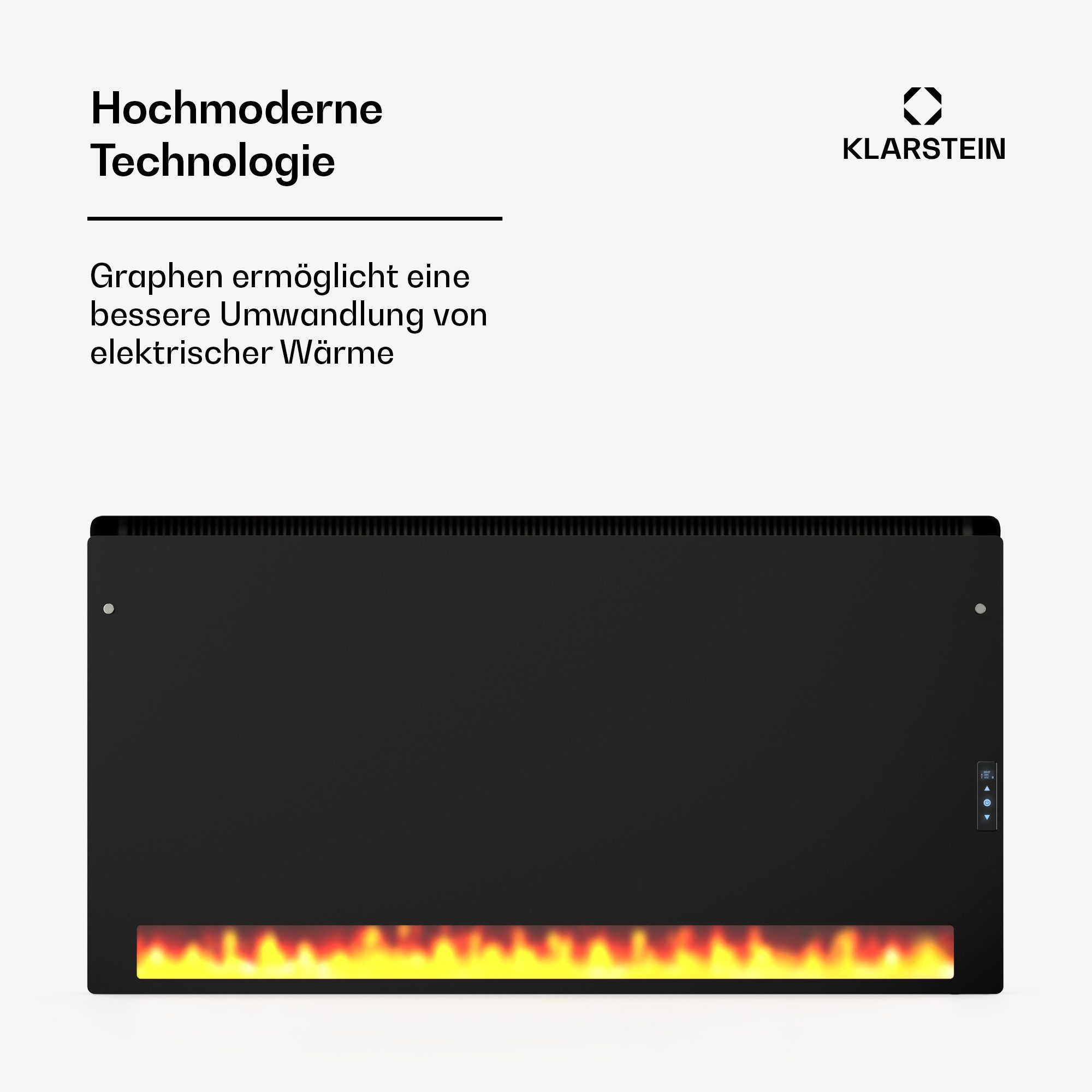 Klarstein Heizstrahler ZenHeat, Wandheizgerät innen outdoor Infrarot Heater LED 1300W