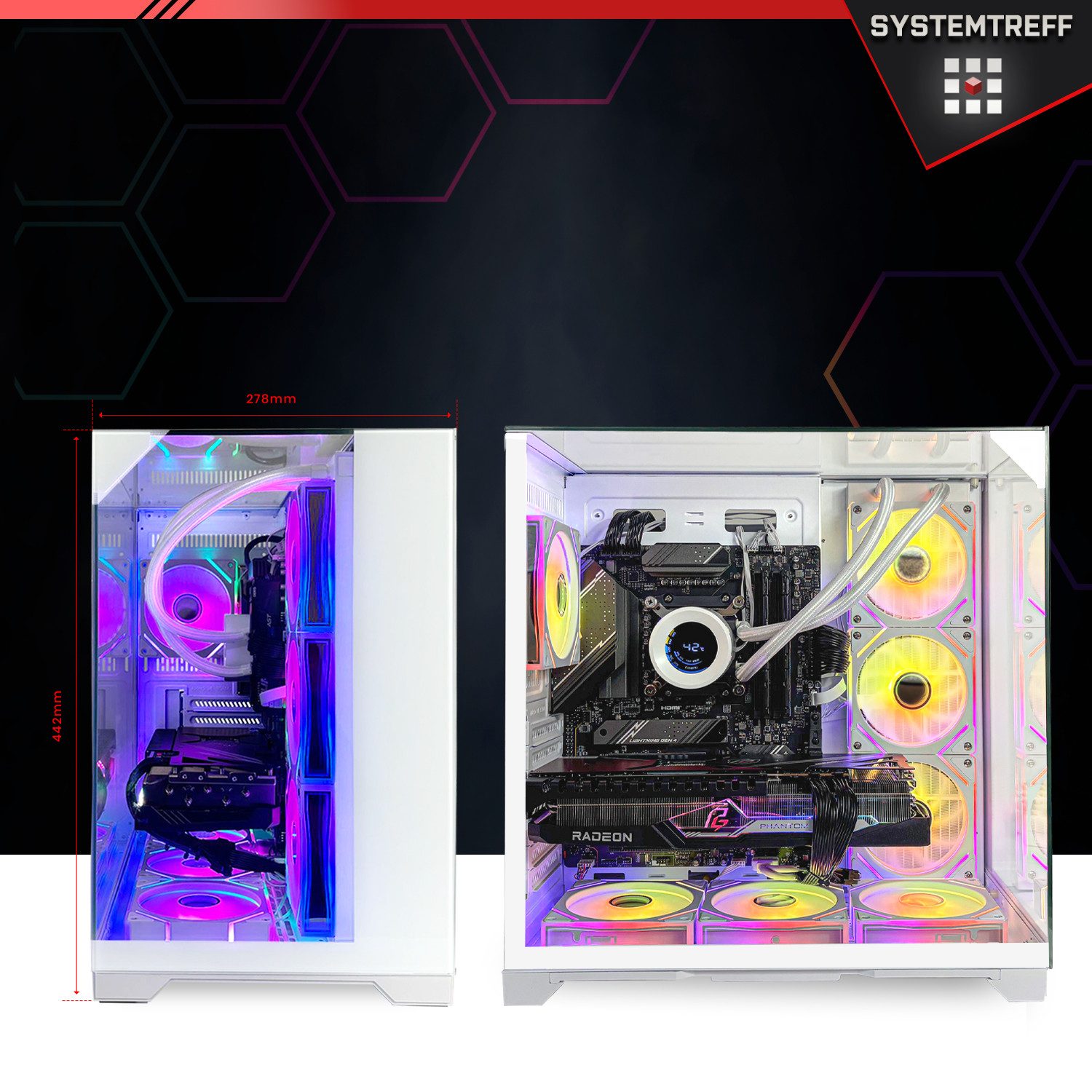 SYSTEMTREFF Gaming-PC (Intel 13900K 13900K, Nvidia GeForce RTX 5080, 32 GB RAM, Wasserkühlung)