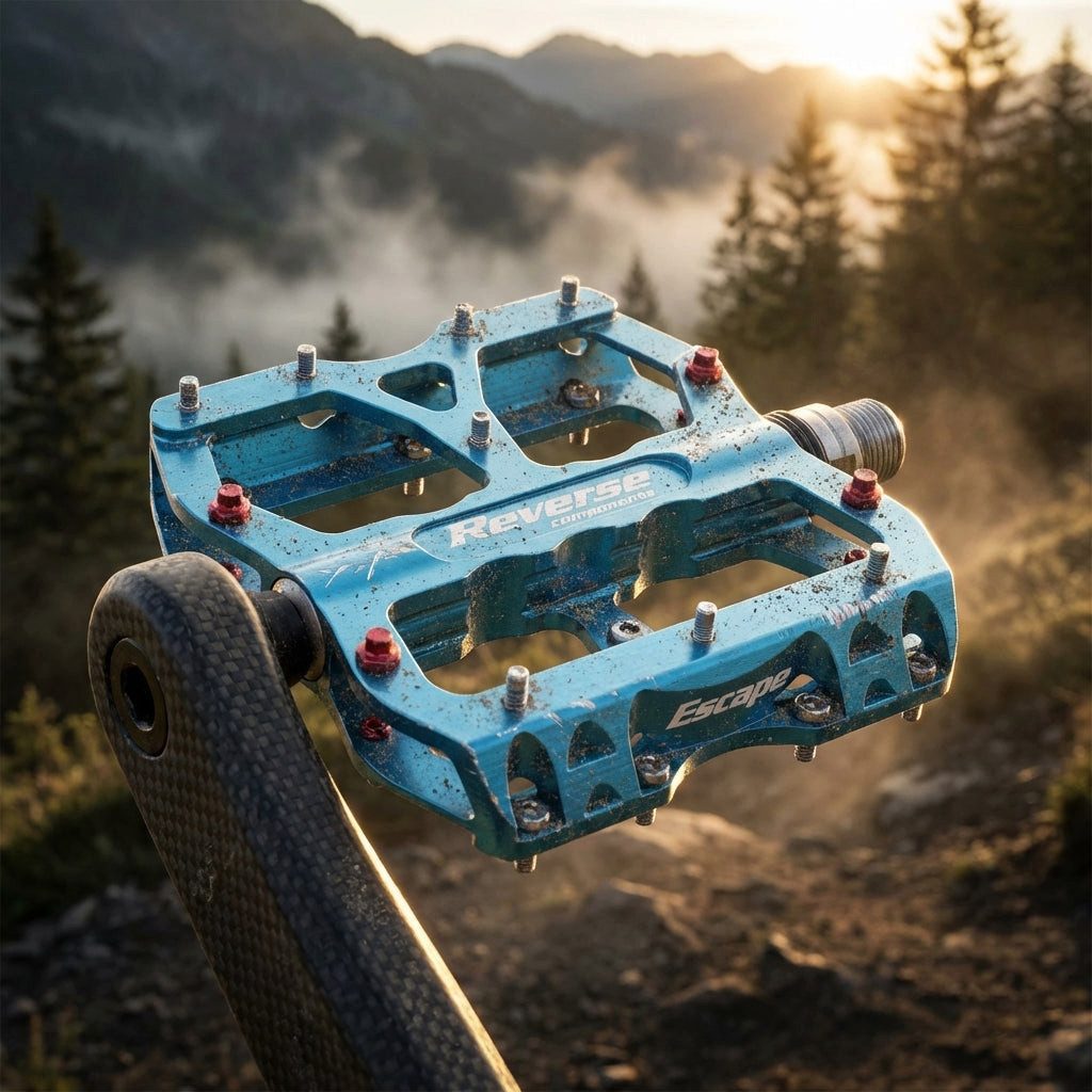 Reverse Plattformpedale Reverse MTB-Pedale Escape hellblau