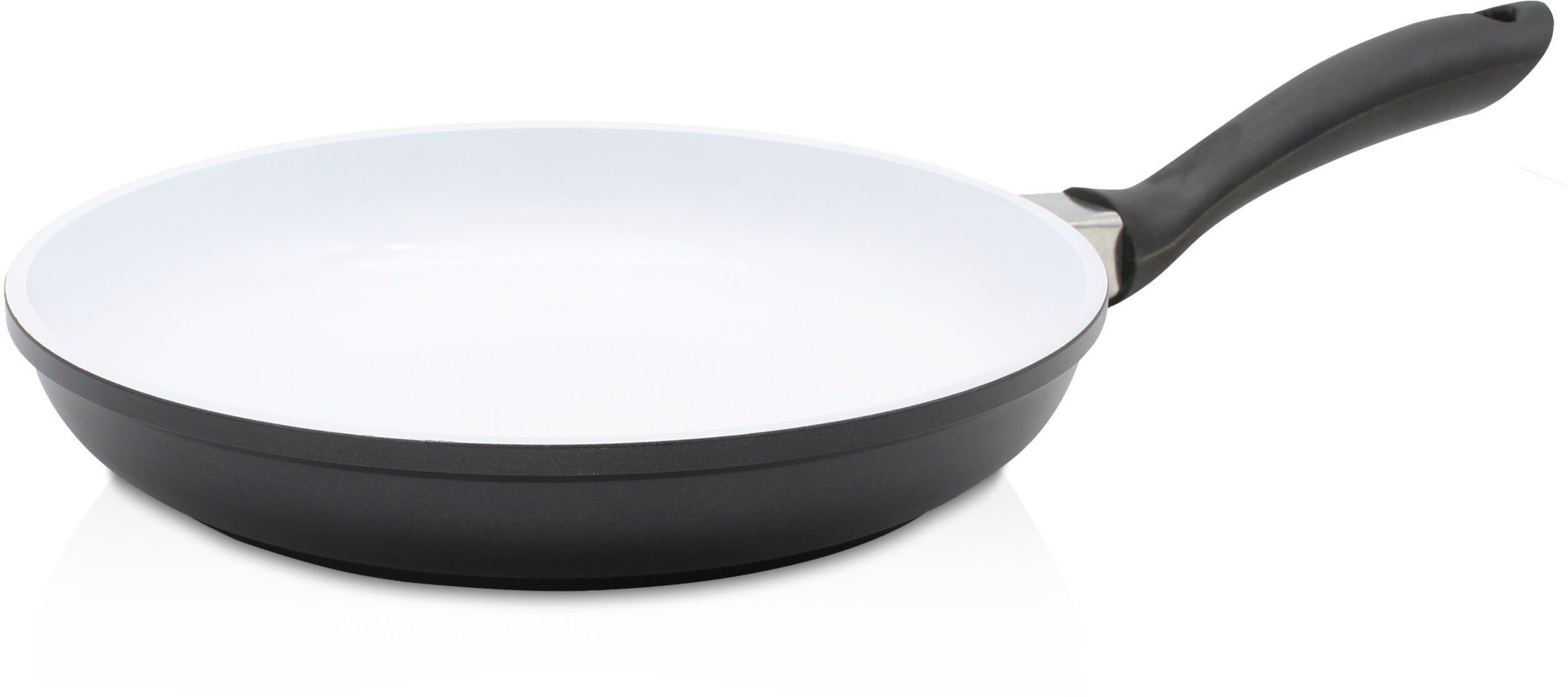 Krüger Bratpfanne Oslo, Aluminiumguss (1-tlg), flach, Keramikbeschichtung, Induktion, Ø 20 cm