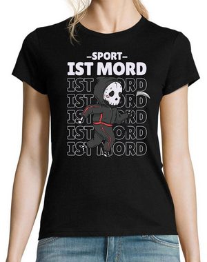 Youth Designz Print-Shirt Sport ist Mord Damen T-Shirt mit modischem Print