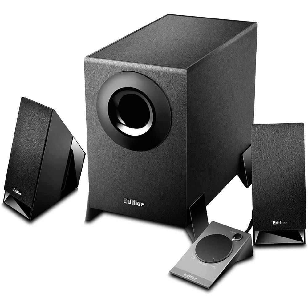 Edifier® M1360 Lautsprechersystem 2.1 (8,5 W, PC-Lautsprecher mit Kabelfernbedienung)