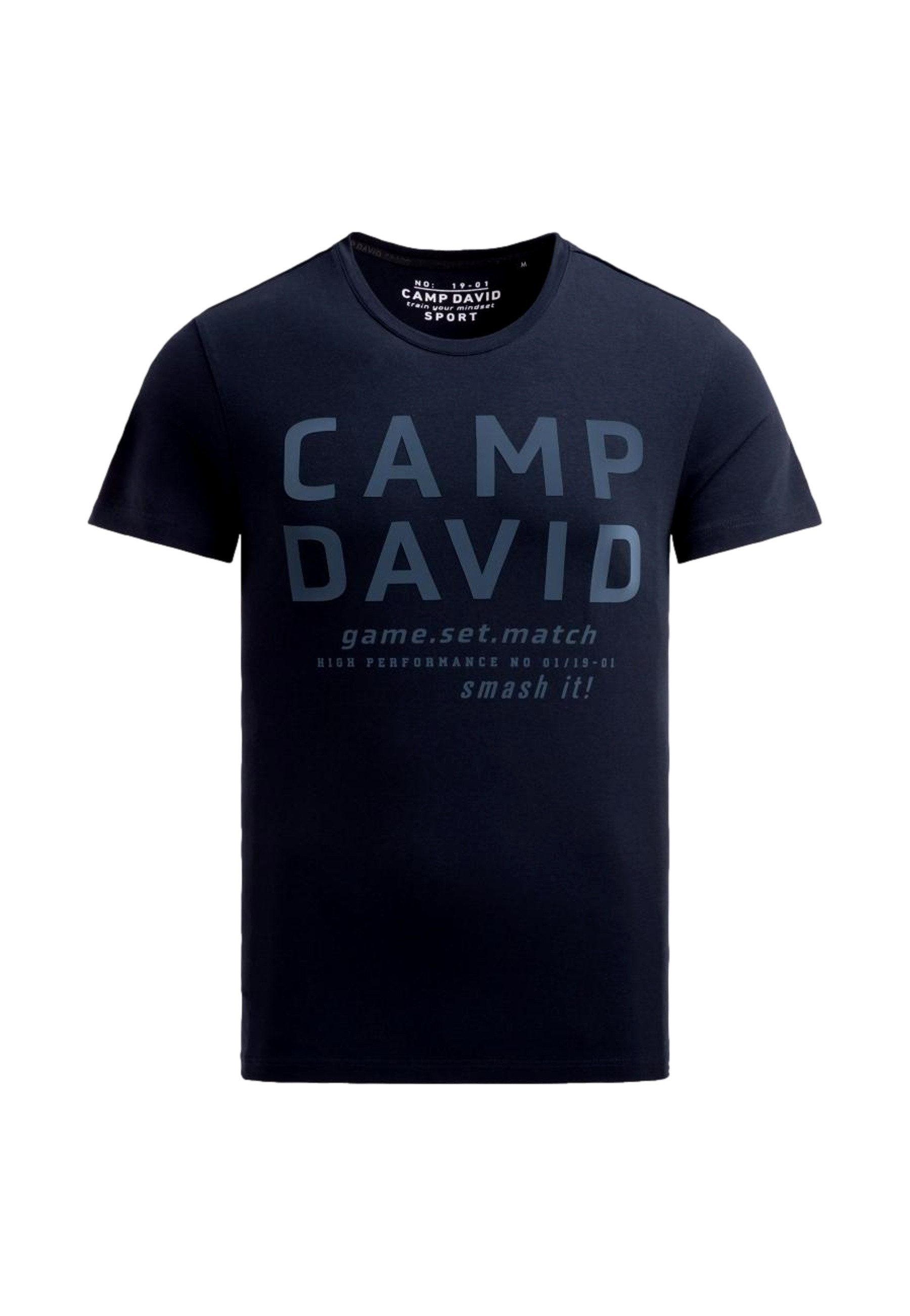 CAMP DAVID T-Shirt T-Shirt Game.Set.Match Kurzarmshirt (1-tlg., 1)