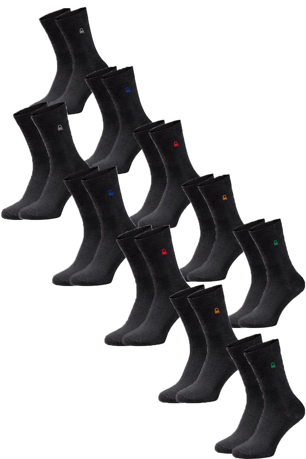 United Colors of Benetton Langsocken (Packung, 10er Pack) Elastischer Komfo günstig online kaufen