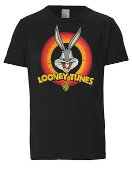 LOGOSHIRT T-Shirt Looney Tunes - Bugs Bunny Logo mit coolem Logo-Print