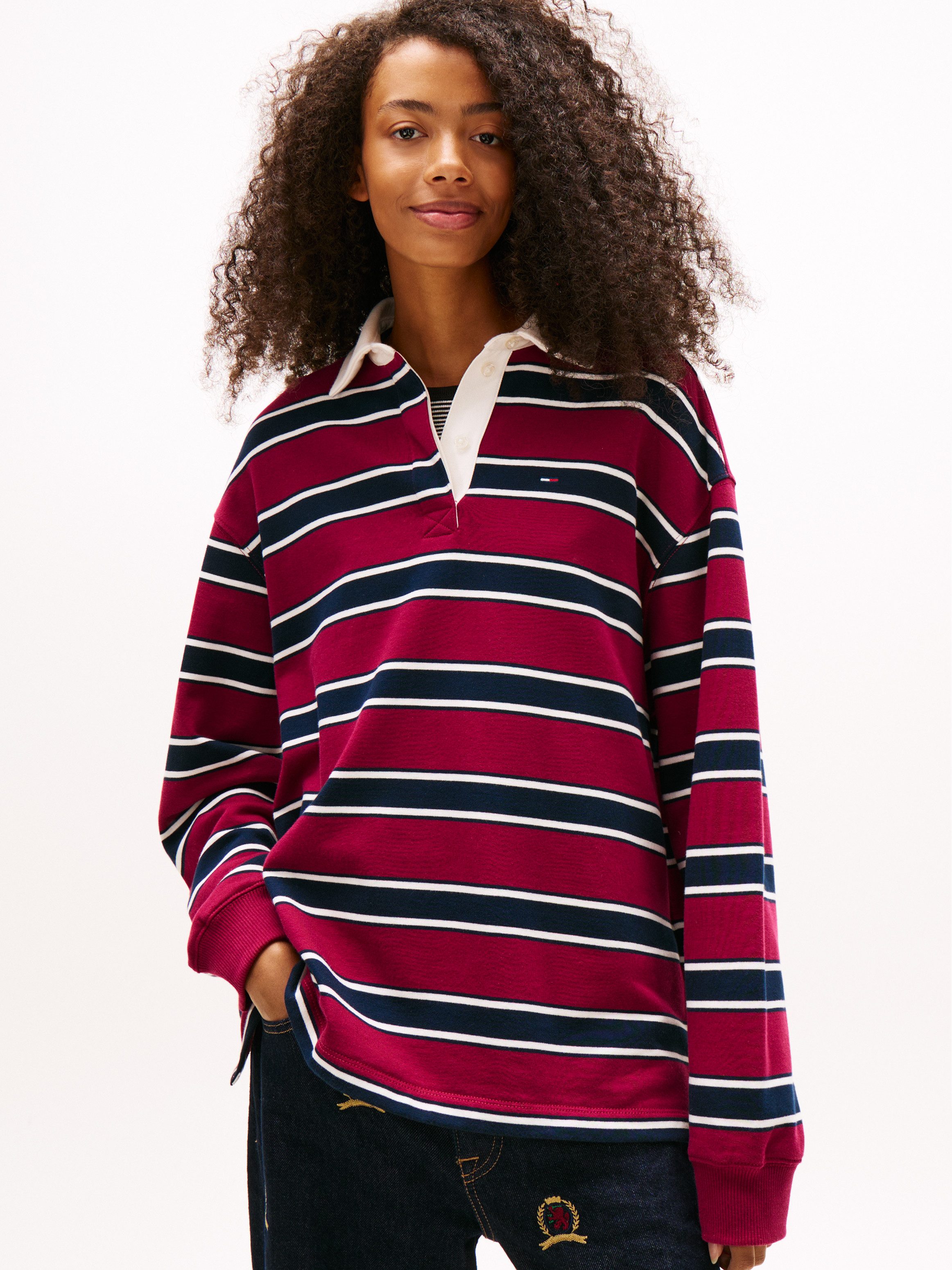 Sweatshirt TJW RLX S-FLAG STRIPE RUGBY EXT