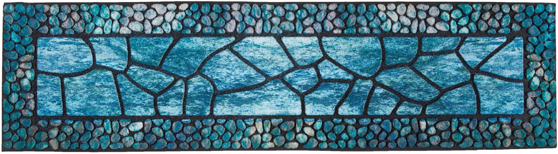 Andiamo Stufenmatte Outdoor, 2er Set, rechteckig, Höhe: 6 mm, Outdoor-Stufenmatten, Stein Motiv, Gartenbereich, Außenbereich