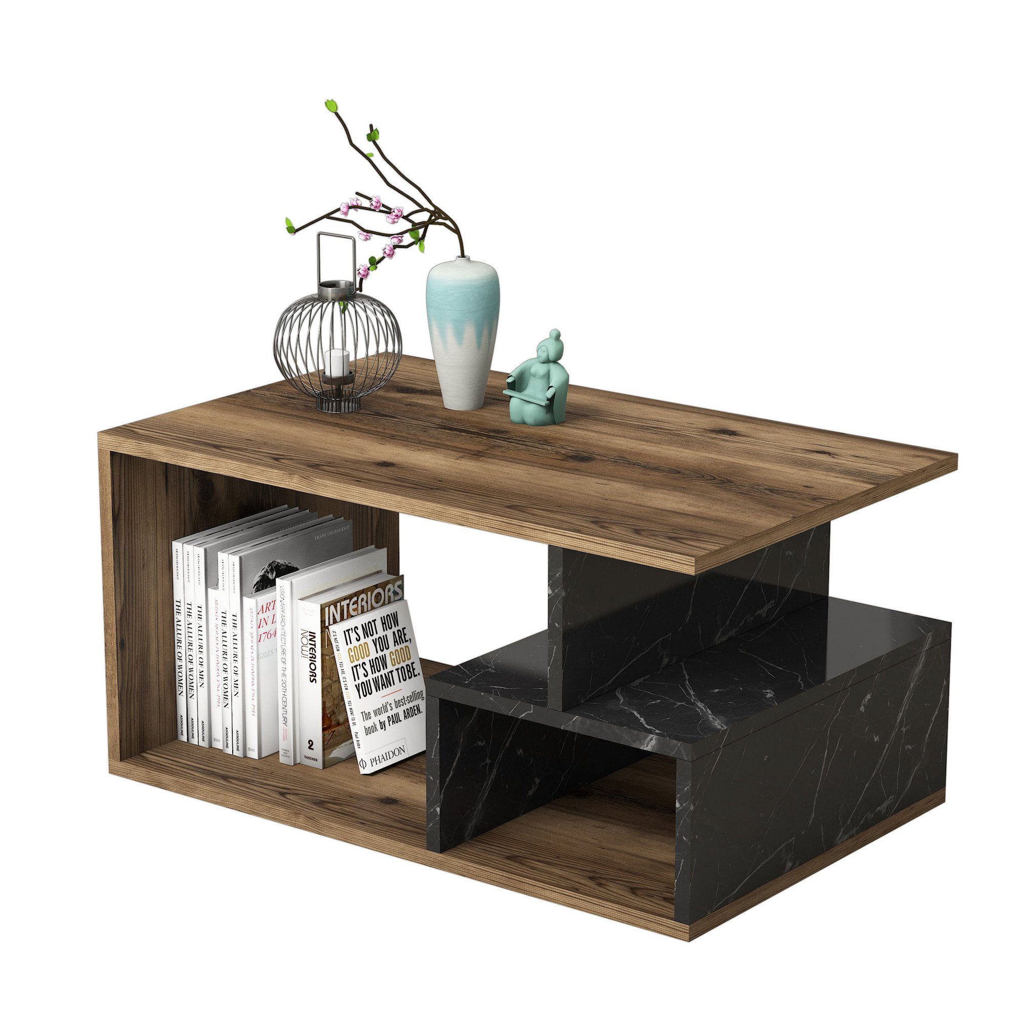 Skye Decor Couchtisch 100% MELAMINE COATED PARTICLE BOARD, 54 cm x 42 cm x 90 cm A1145