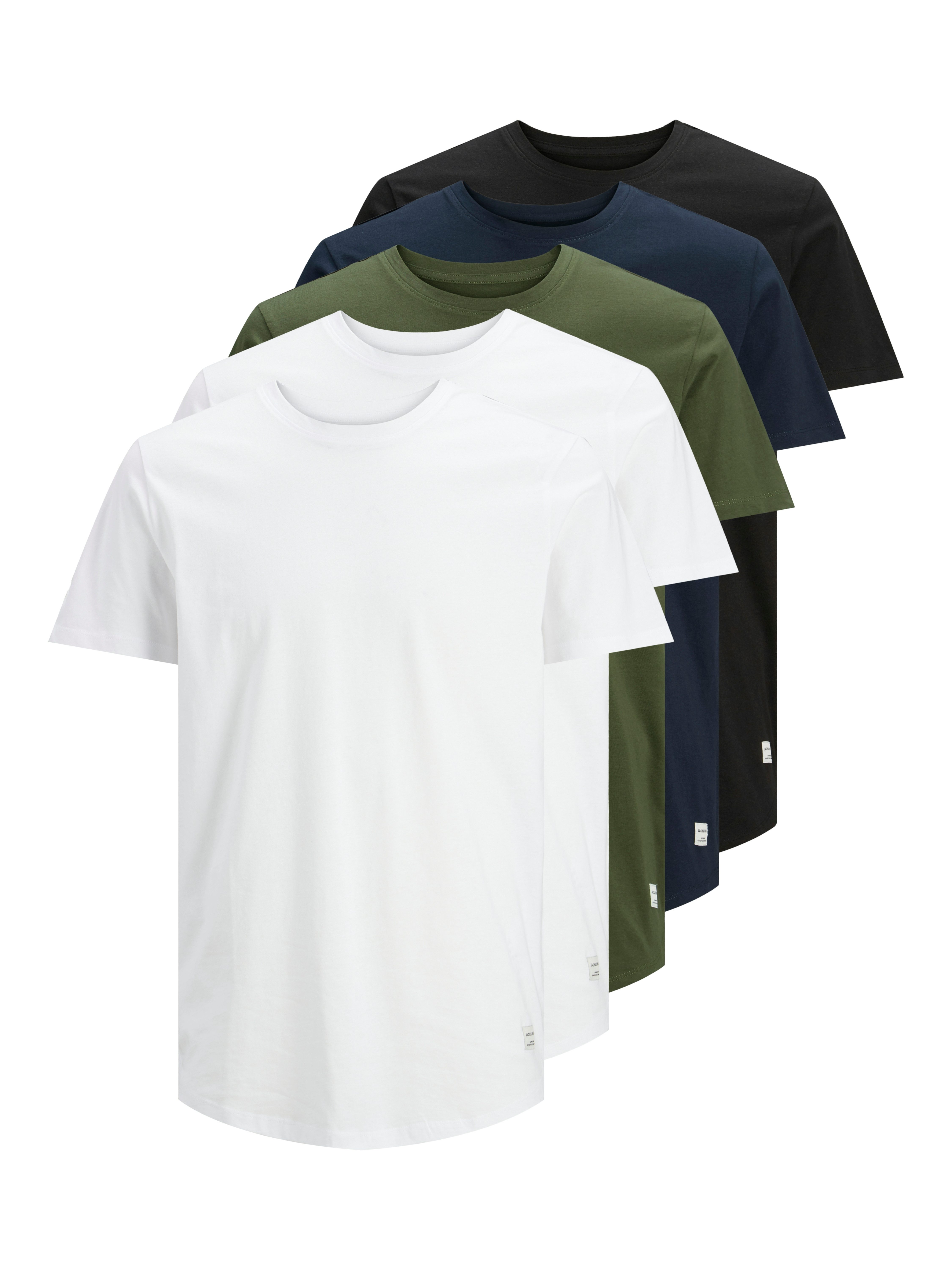 Jack & Jones T-Shirt JJENOA TEE SS CREW NECK 5PK MP NOOS (Packung, 5-tlg., günstig online kaufen