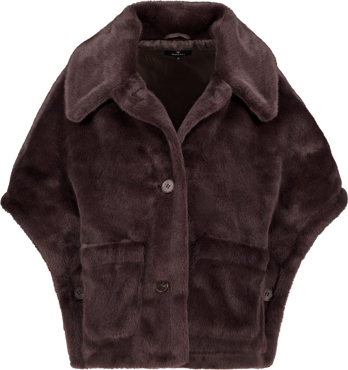 Monari Blusenblazer Jacke black coffee