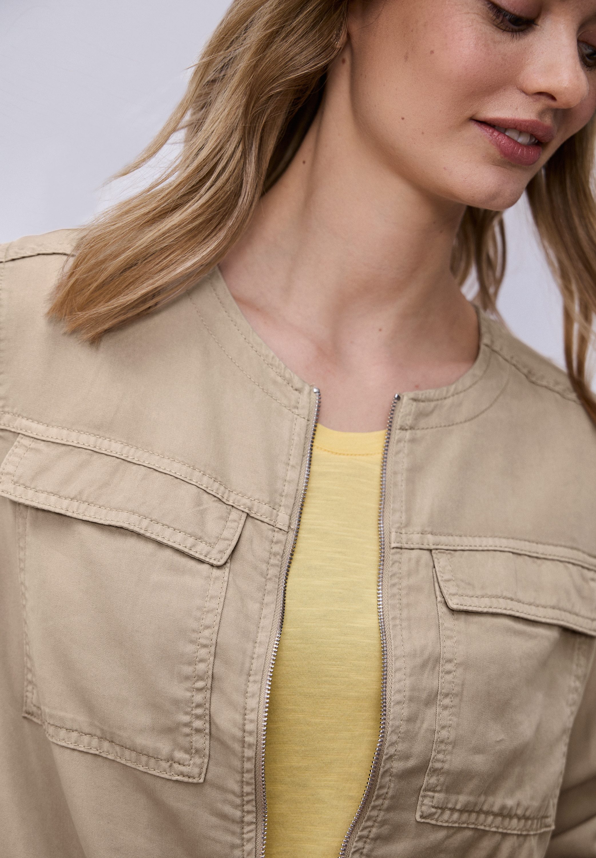 STREET ONE Kurzjacke mit elastischem Bund und Tunnelzug