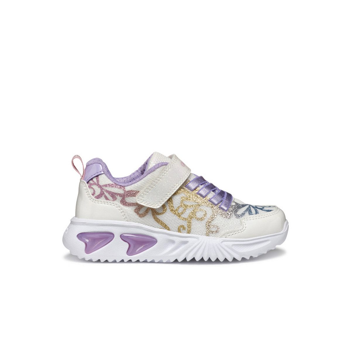 GEOX ASSISTER, Sneaker, Weiß,kombiniert, Kinder Sneaker