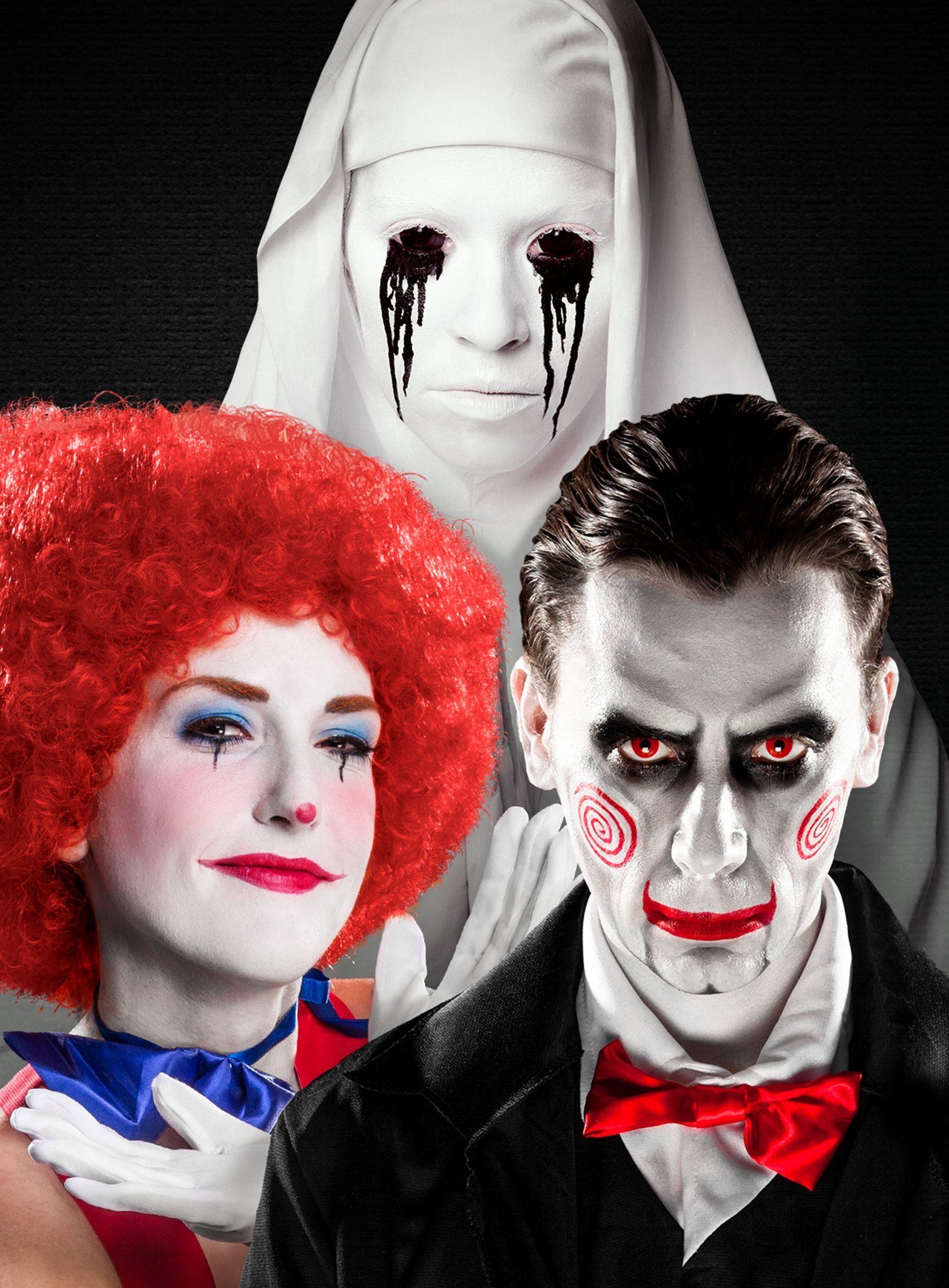 Maskworld Theaterschminke Clown Schminke weiß 15ml Make up Karneval Fasching, Hochwertige Schminke für Halloween, Theater, LARP & Fasching