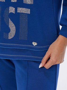 MONACO blue WEEKEND Sweatshirt Longsleeve figurumspielend mit Digitalprint