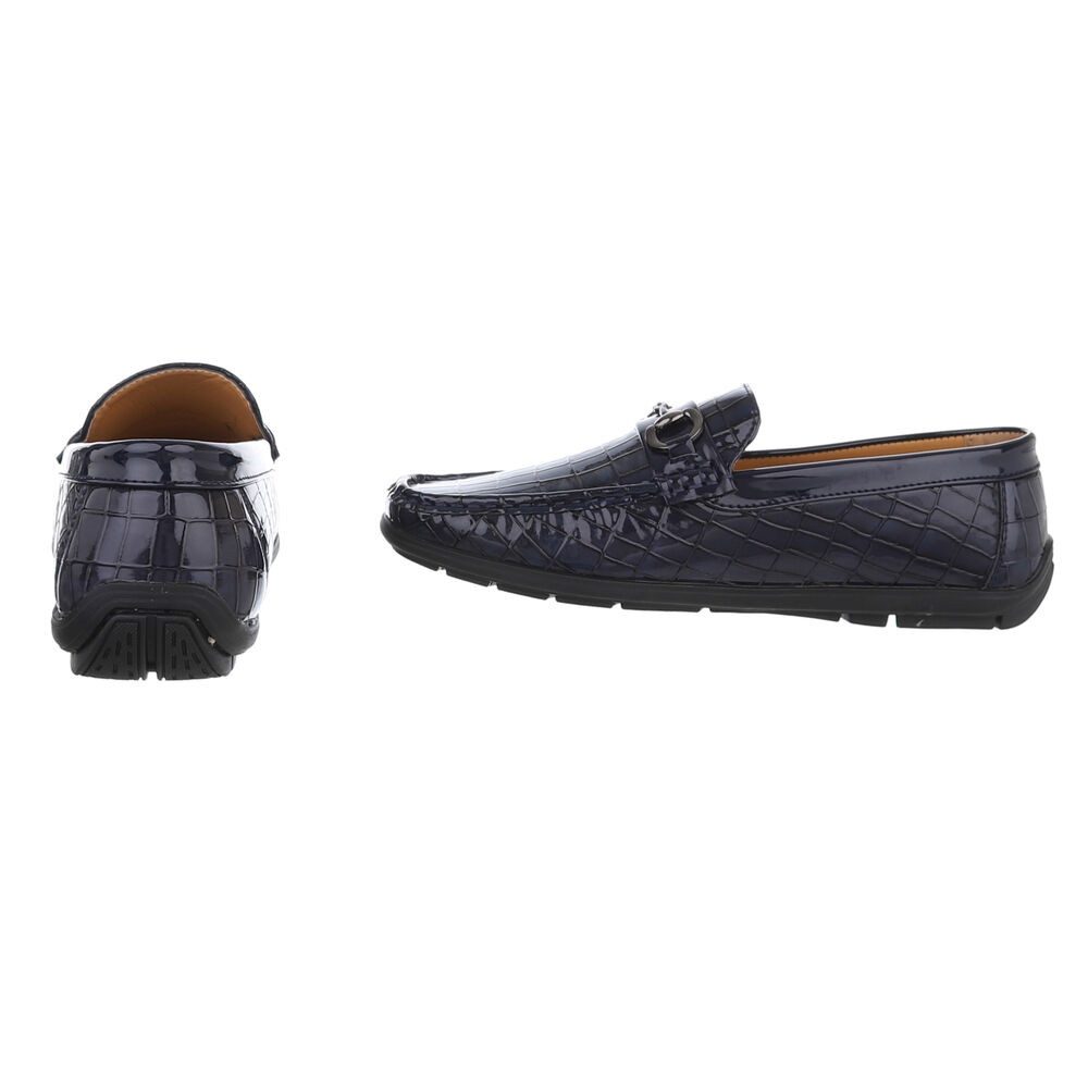 Coolwalk Eleganter Mokassin mit Kroko-Prägung für Herren Slipper (90112442) Flach Slipper in Dunkelblau