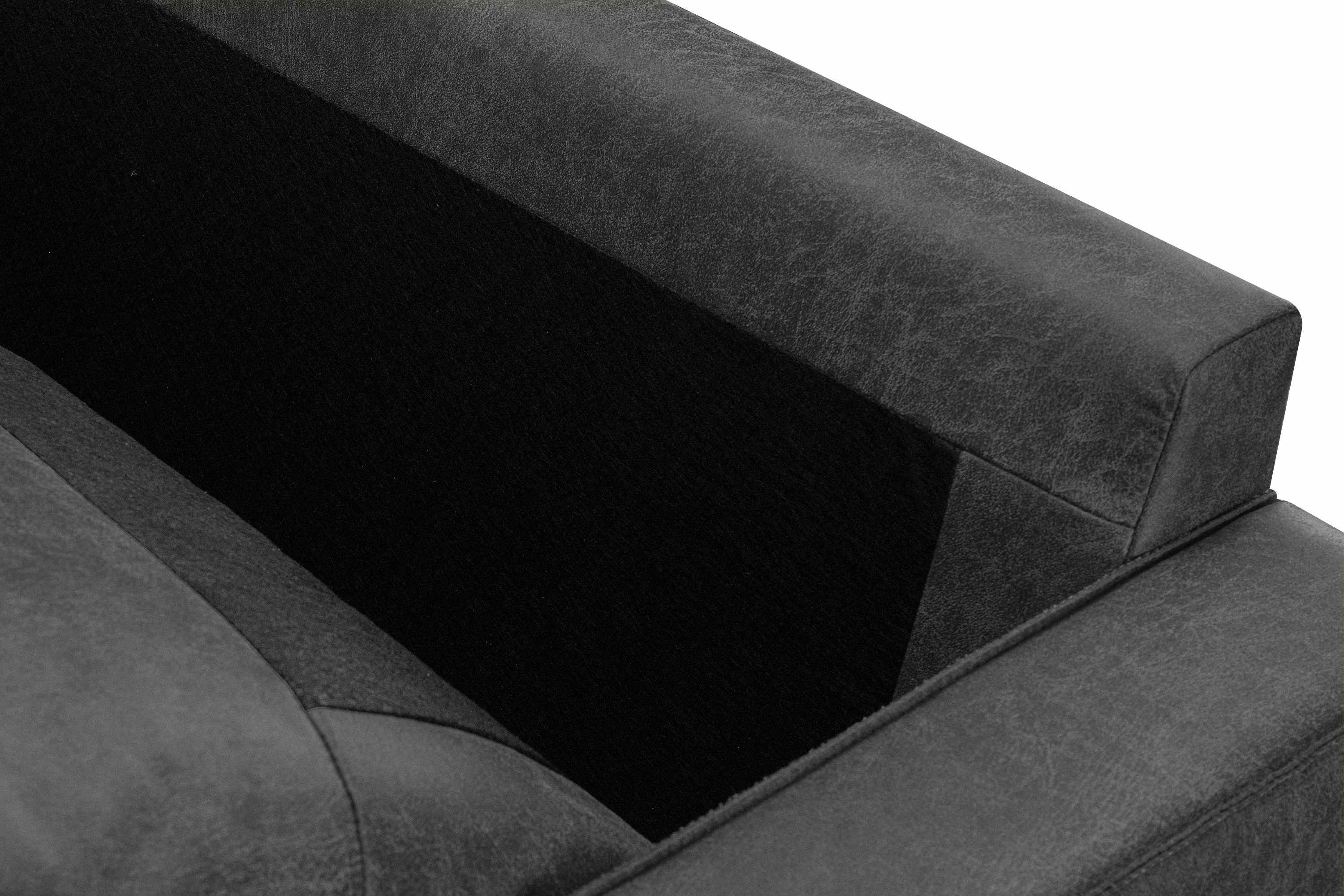 dunkelgrau dunkelgrau | Loft-Stil Sessel Konsimo Vintage, Echtleder, | INVIA Sessel, dunkelgrau EU, Grundschicht: Hergestellt in