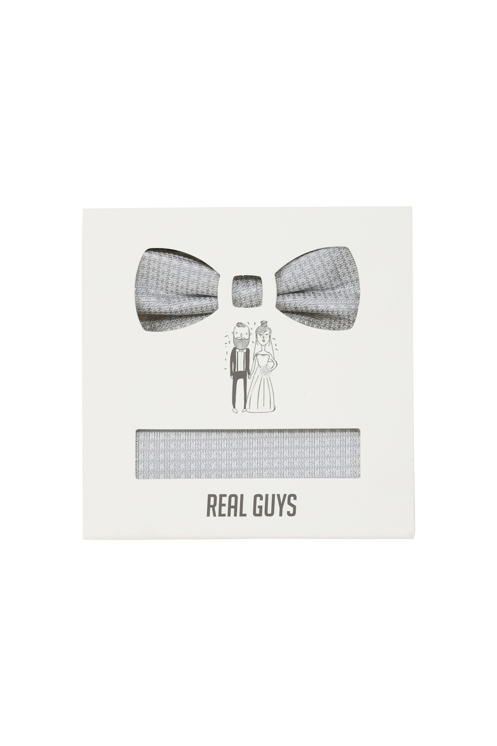 REAL GUYS by J.PLOENES Fliege (2-St) Set mit Einstecktuch aus Seide, mit tonigem Blumendesign