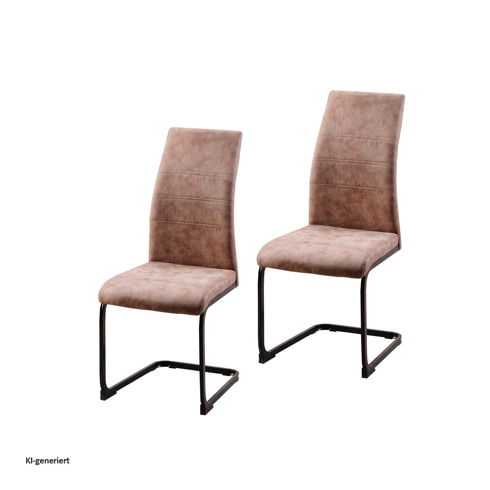 HTI-Living Freischwinger Schwingstuhl SallyP Braun (Set, 2 St), Freischwinger Esszimmerstuhl