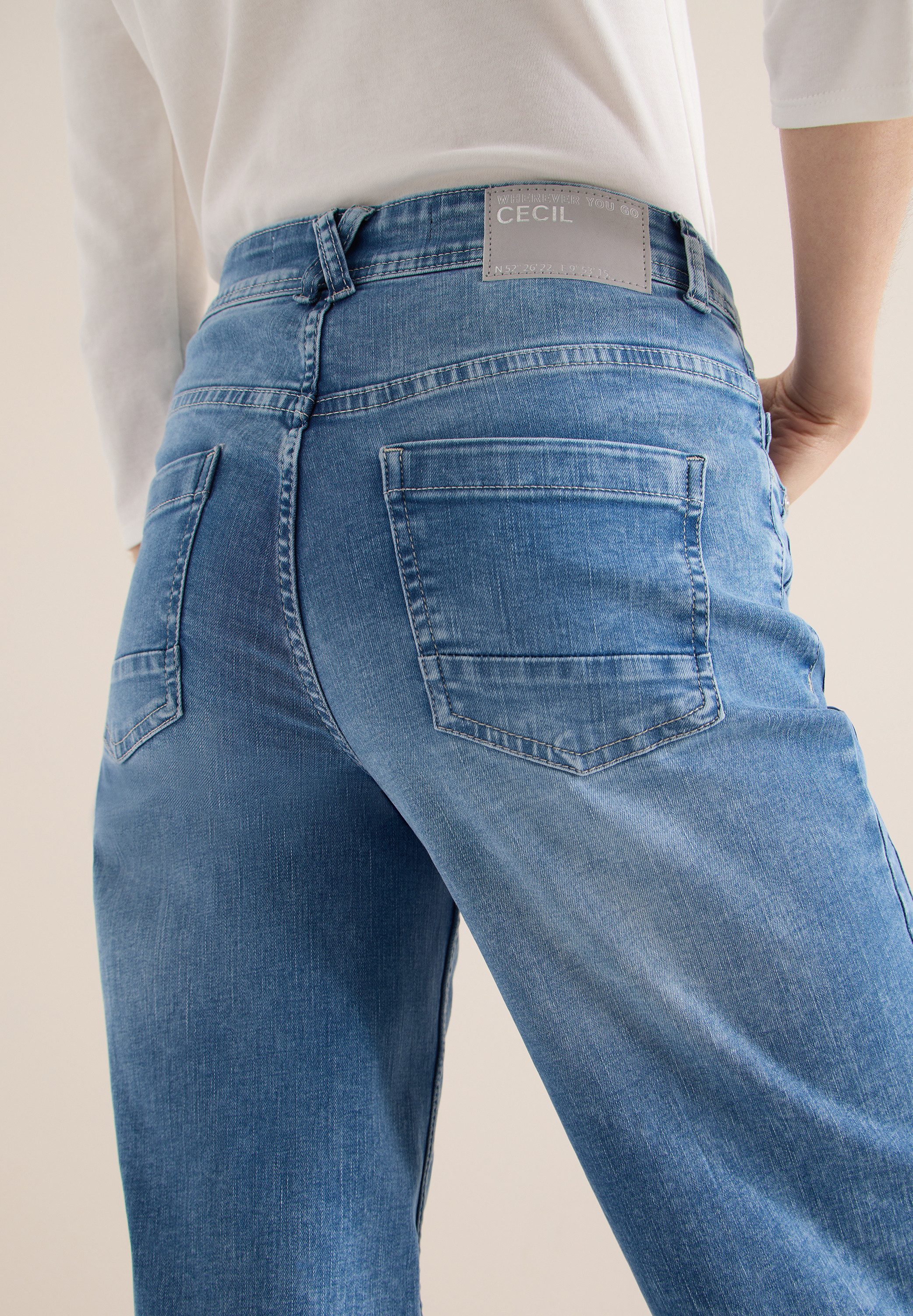 CECIL Weite Jeans Style Toronto oben Slim Fit, mit Stretch