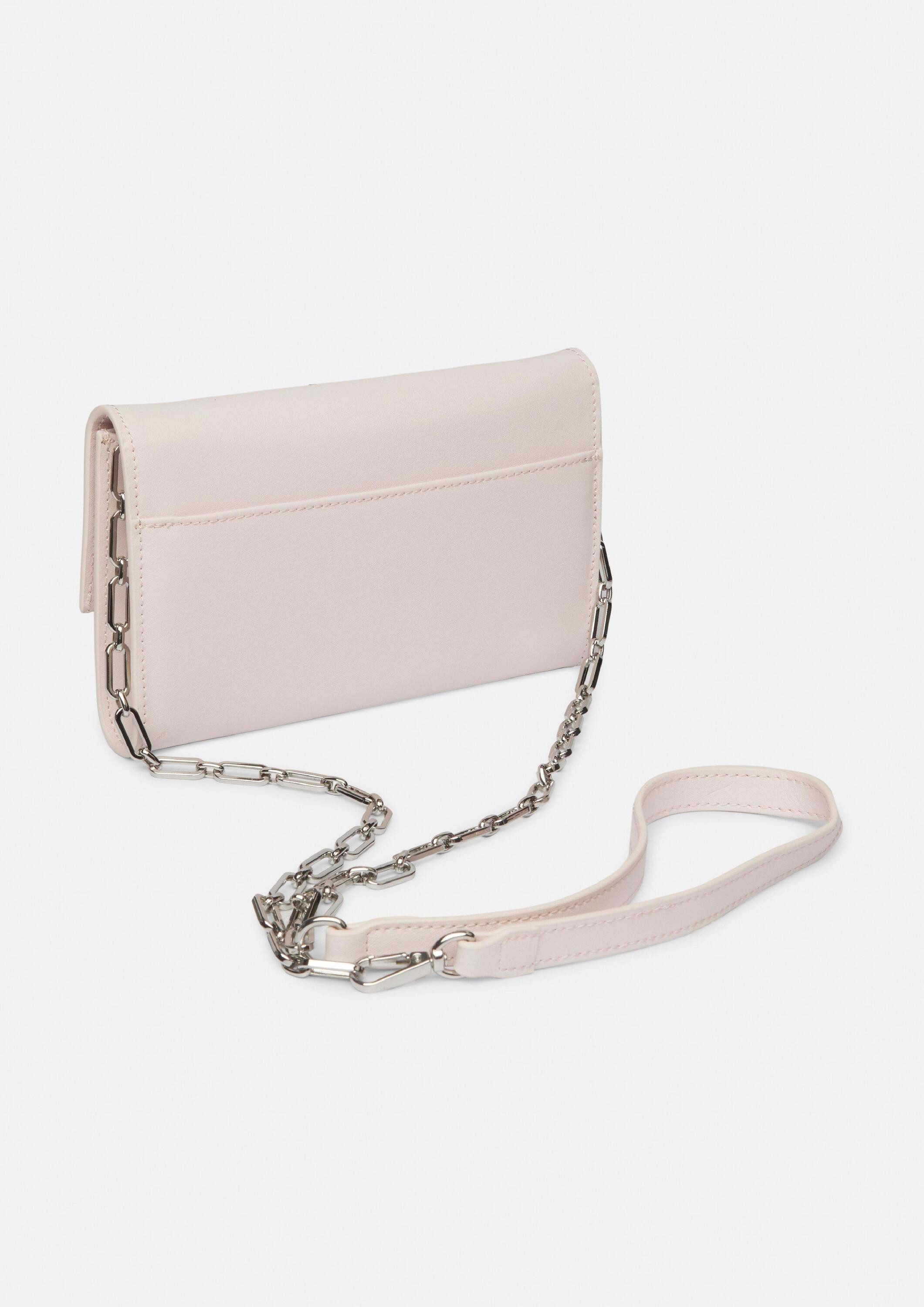 comma Umhängetasche Crossbody, Clutch aus Glattleder mit Kette